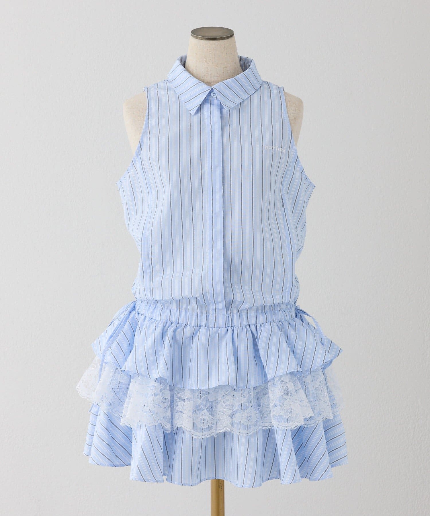 one after another NICE CLAUP(ワンアフターアナザー ナイスクラップ) アメスリティアードシャツワンピース