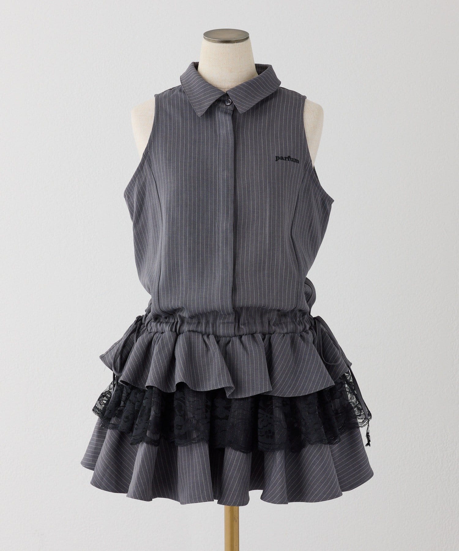 one after another NICE CLAUP(ワンアフターアナザー ナイスクラップ) アメスリティアードシャツワンピース