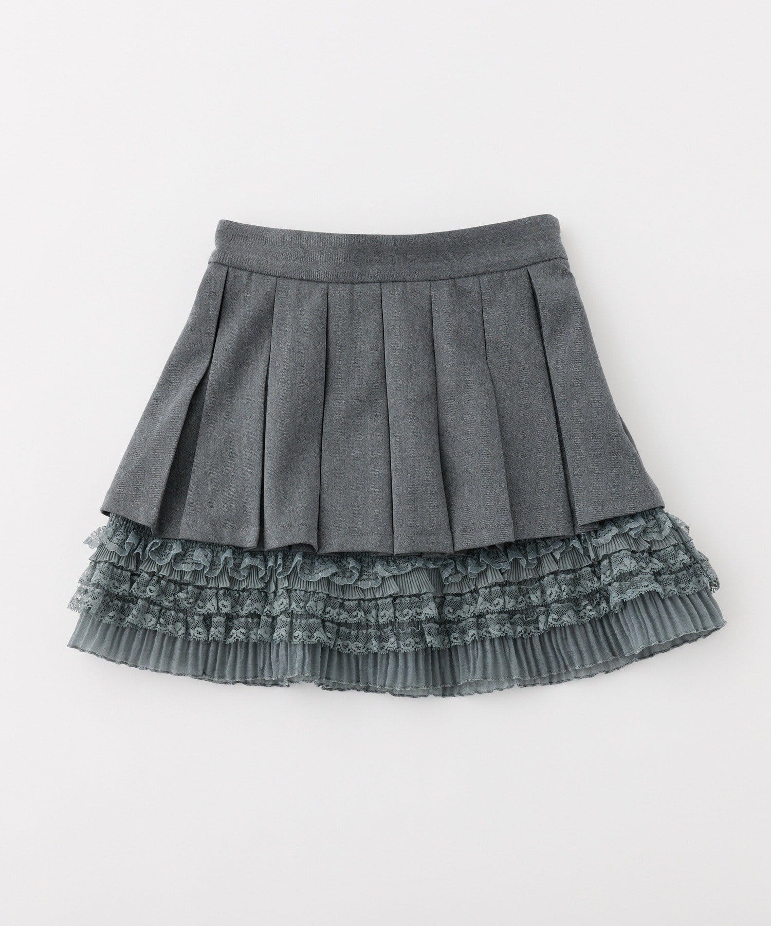 one after another NICE CLAUP(ワンアフターアナザー ナイスクラップ) ドッキングプリーツミニスカート