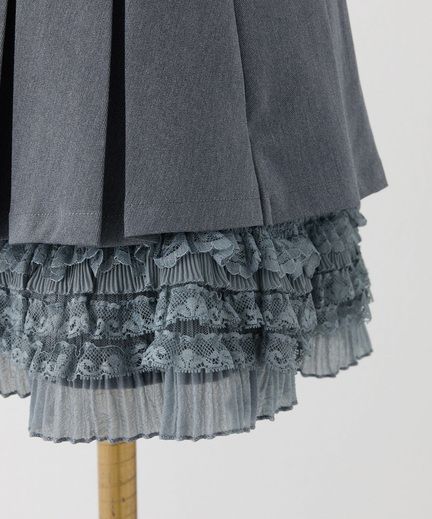 one after another NICE CLAUP(ワンアフターアナザー ナイスクラップ) ドッキングプリーツミニスカート