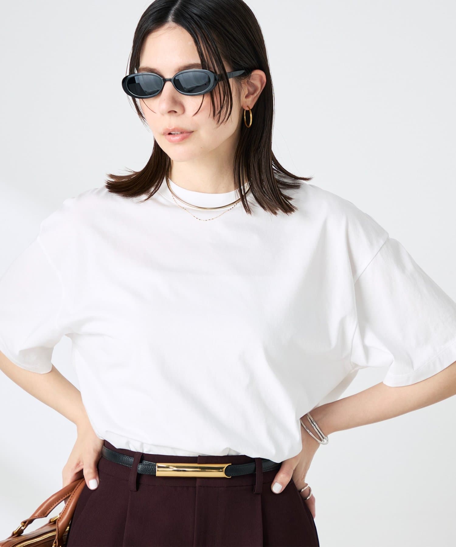 NOLLEY'S(ノーリーズ) ウォッシャブル72/2超長綿オーバーサイズT