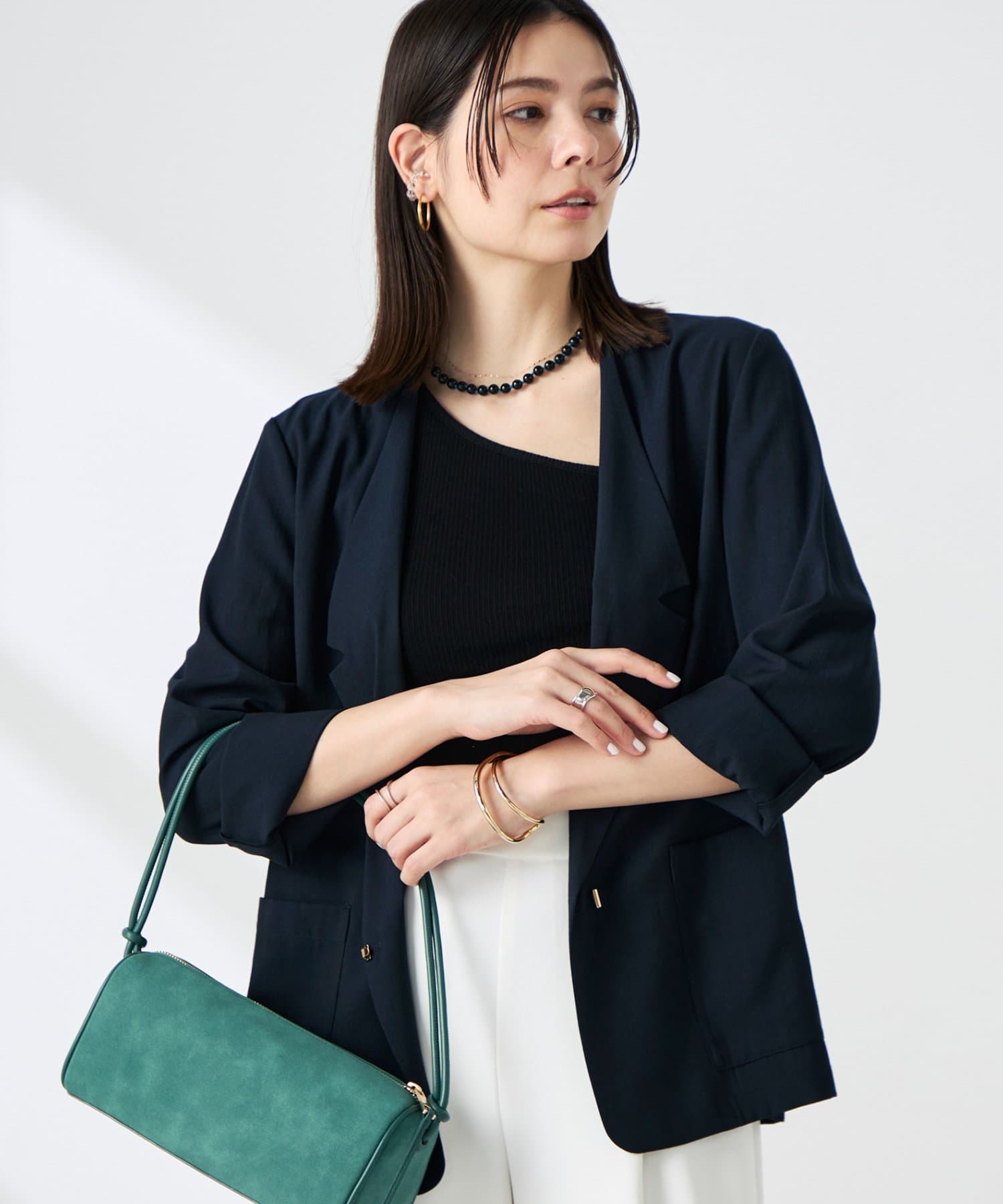 NOLLEY'S(ノーリーズ) ウォッシャブルリネナチュールシアージャケット