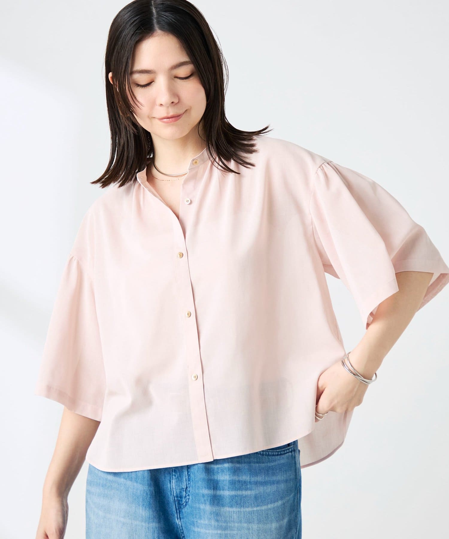 NOLLEY'S(ノーリーズ) ウォッシャブル袖2ＷAYシアーボイルブラウス