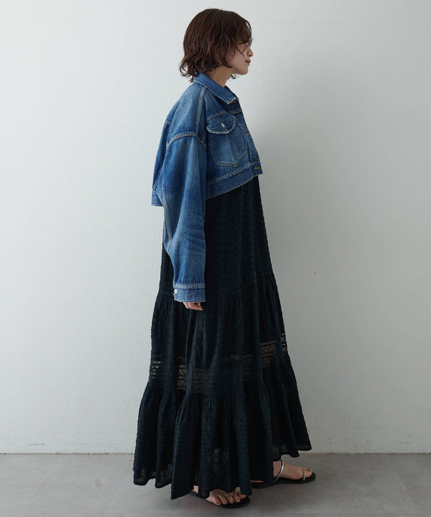 Whim Gazette(ウィム ガゼット) デニムボレロGジャン