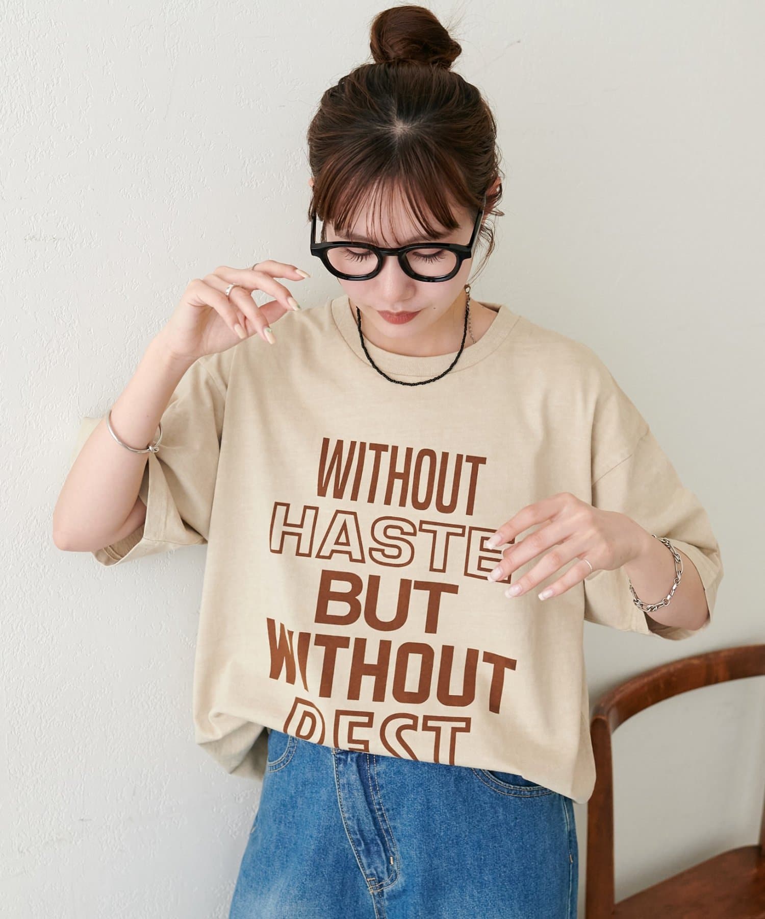 DISCOAT(ディスコート) 【Enlude】ピグメントカラーロゴT《ユニセックス》