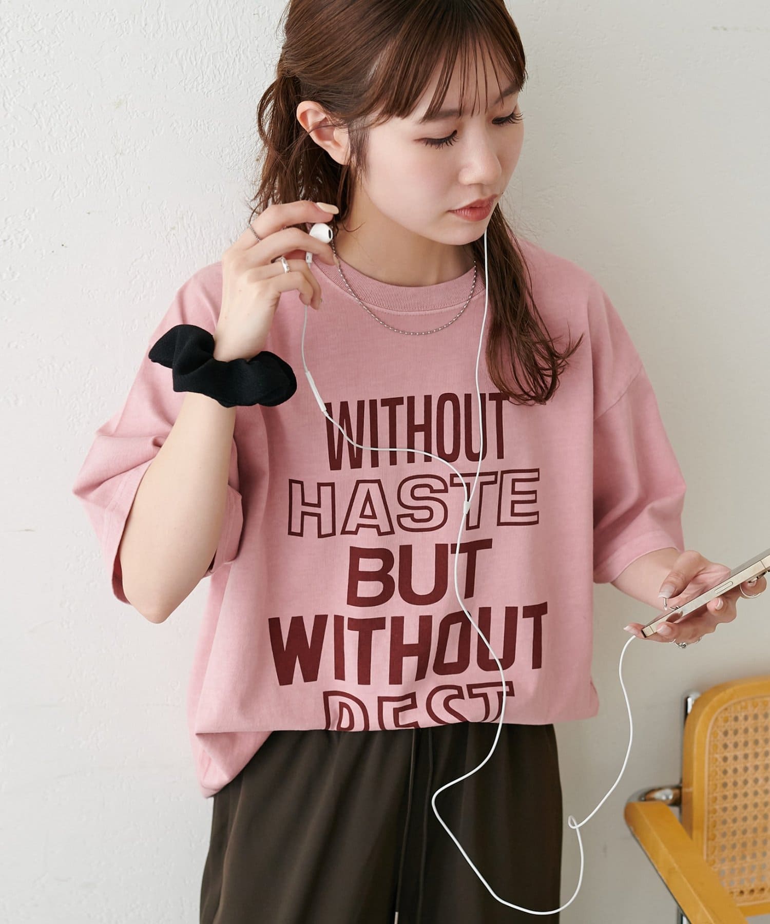 DISCOAT(ディスコート) 【Enlude】ピグメントカラーロゴT《ユニセックス》