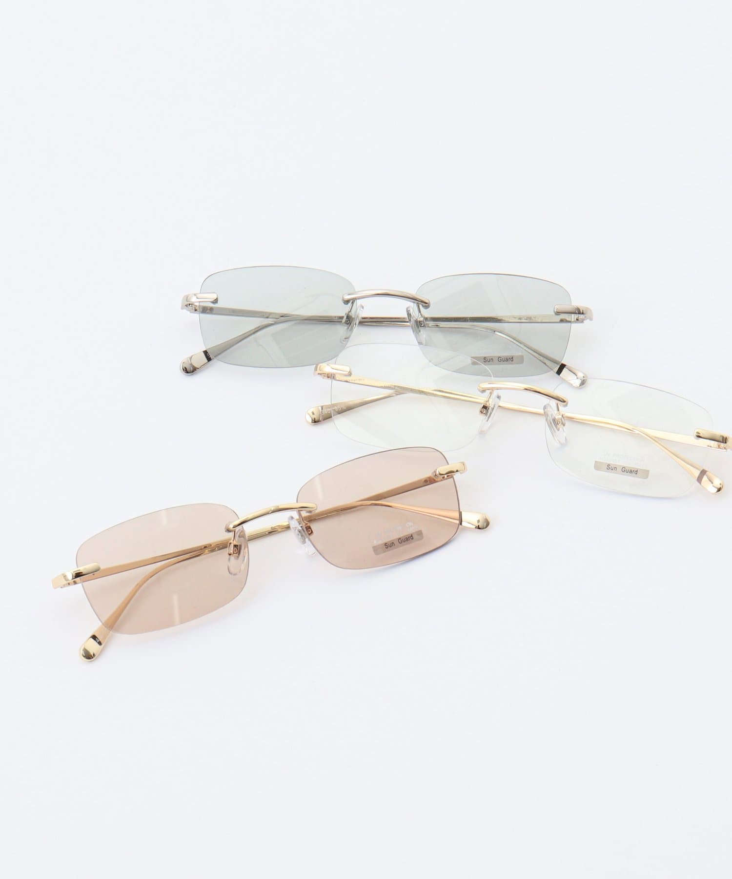 NOLLEY'S(ノーリーズ) リムレススクエアレンズサングラス