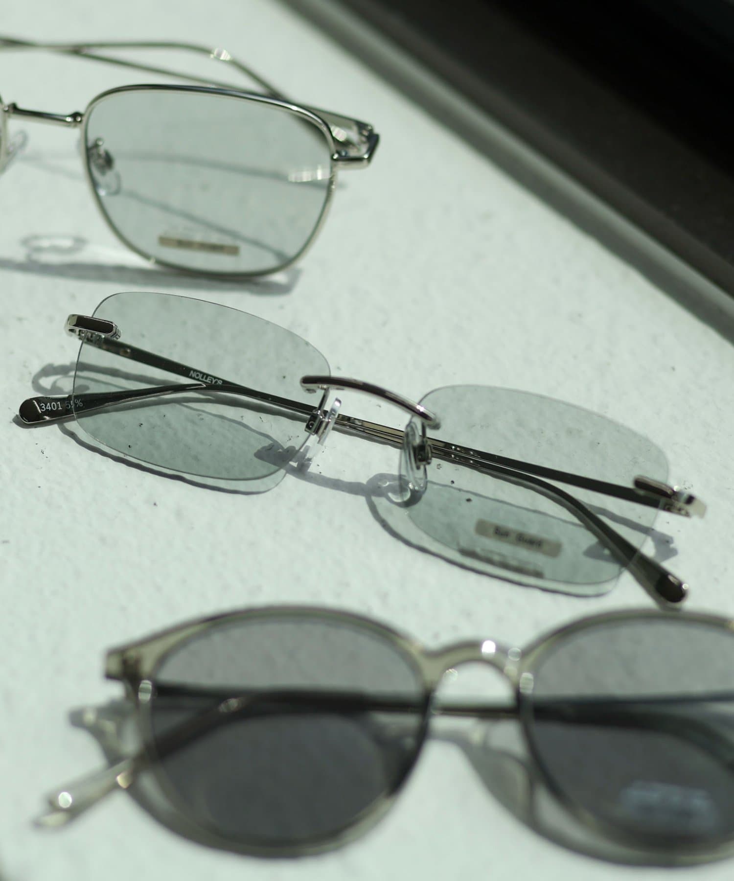 NOLLEY'S(ノーリーズ) リムレススクエアレンズサングラス