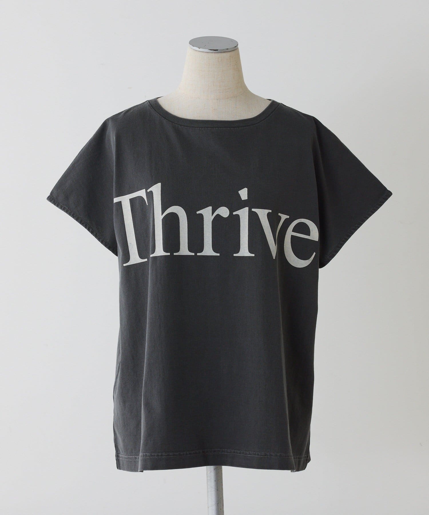 PUAL CE CIN(ピュアルセシン) オーガニックコットンフレンチスリーブThrive T