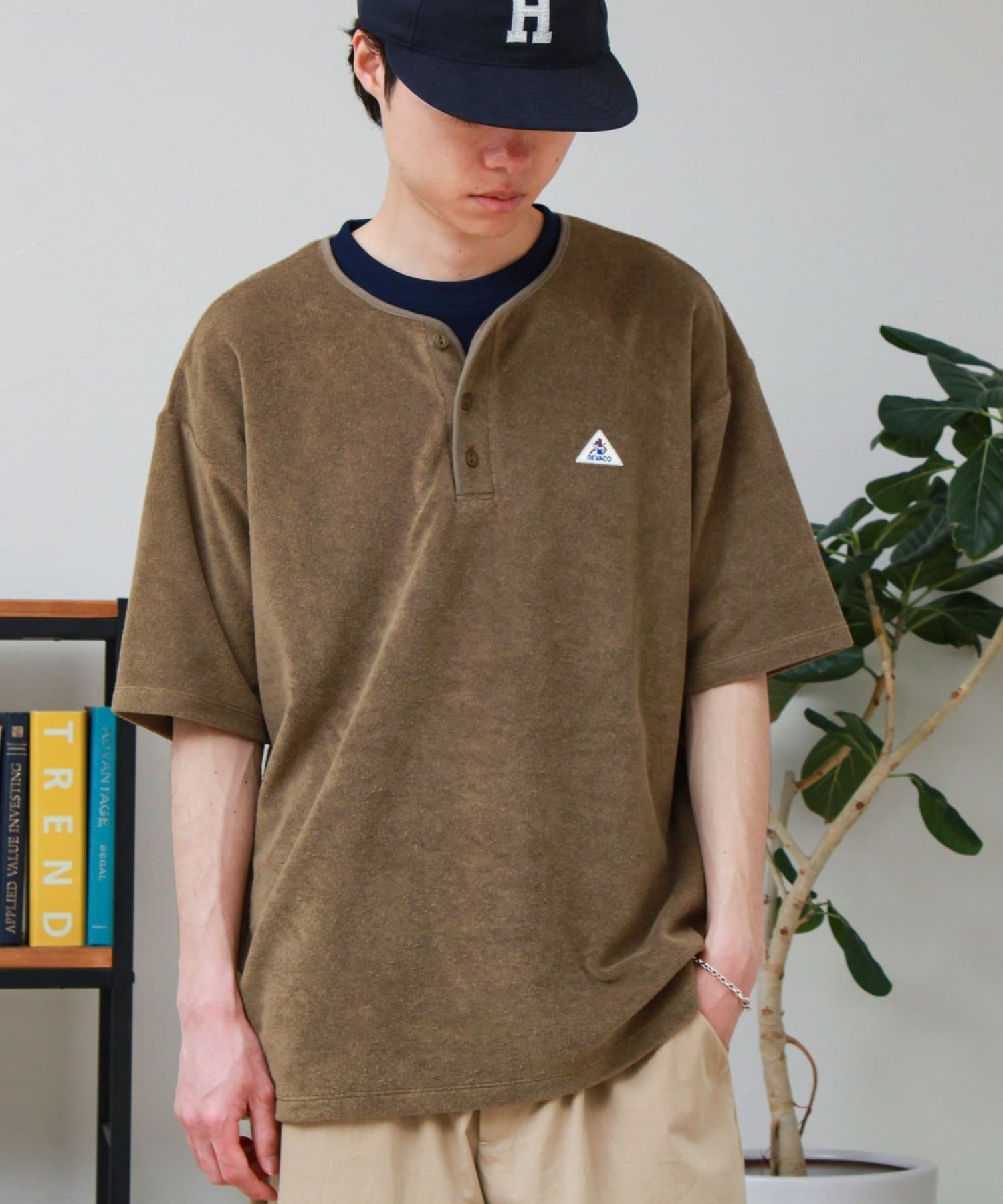 FREDY & GLOSTER(フレディ アンド グロスター) 【GEVACO/ゲバコ】パイルヘンリーネックＴシャツ