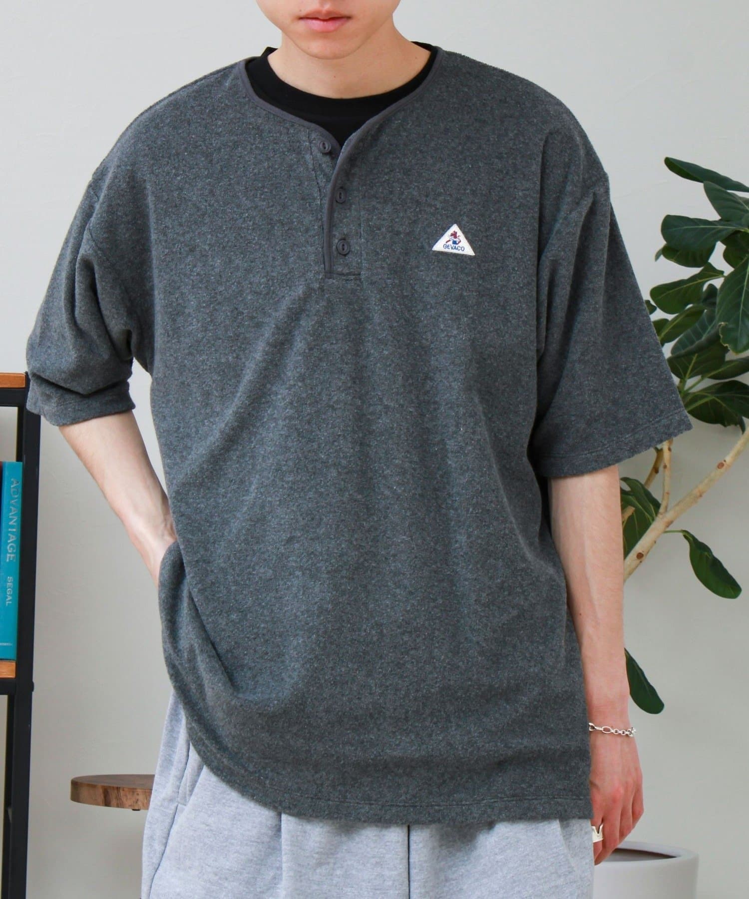 FREDY & GLOSTER(フレディ アンド グロスター) 【GEVACO/ゲバコ】パイルヘンリーネックＴシャツ