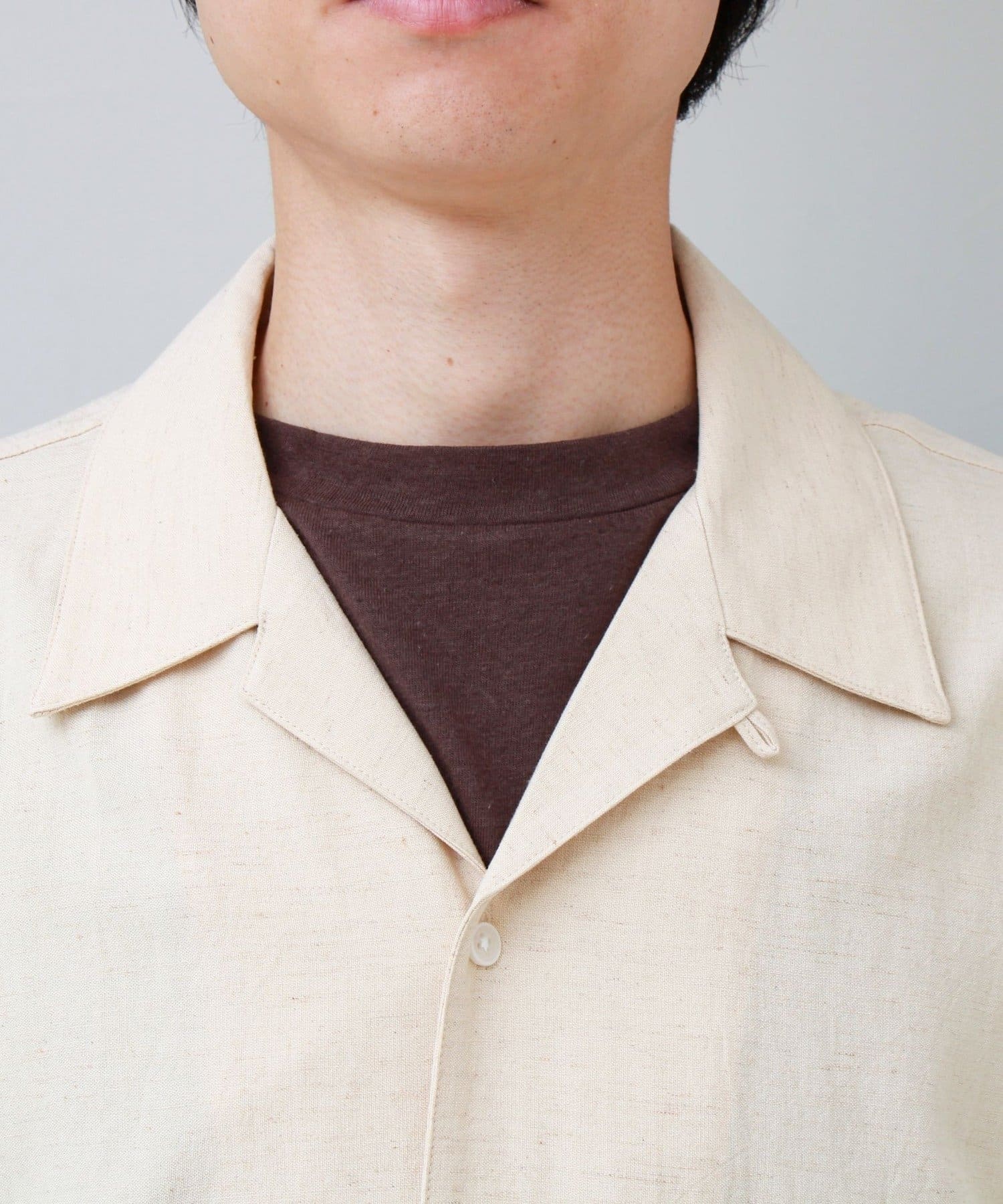 FREDY & GLOSTER(フレディ アンド グロスター) 【GEVACO/ゲバコ】刺繍オープンカラーシャツ