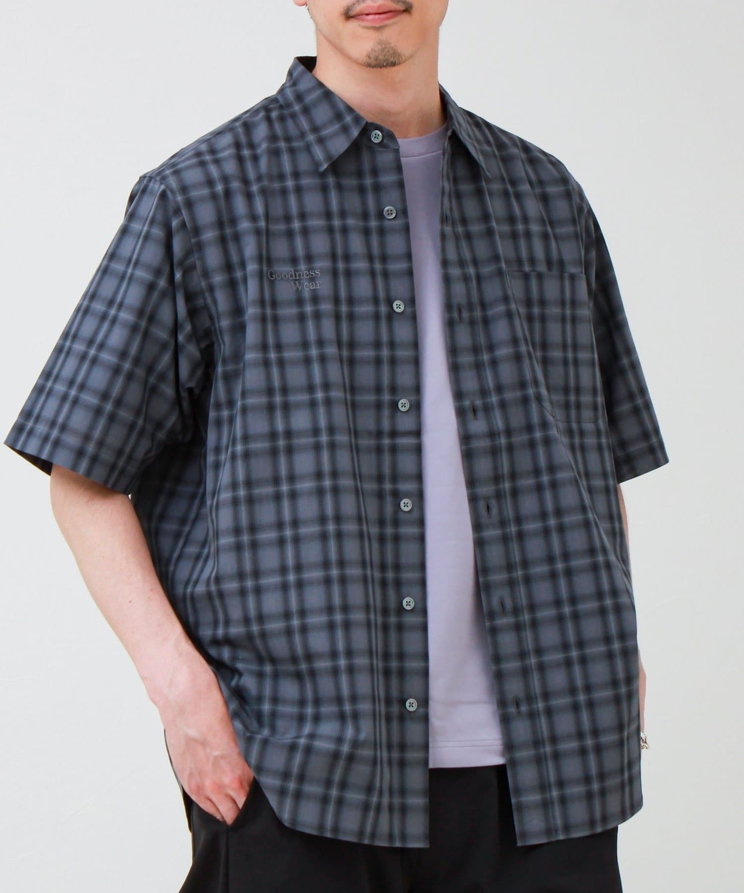 FREDY & GLOSTER(フレディ アンド グロスター) GOODNESS刺繍 オンブレー ショートスリーブシャツ