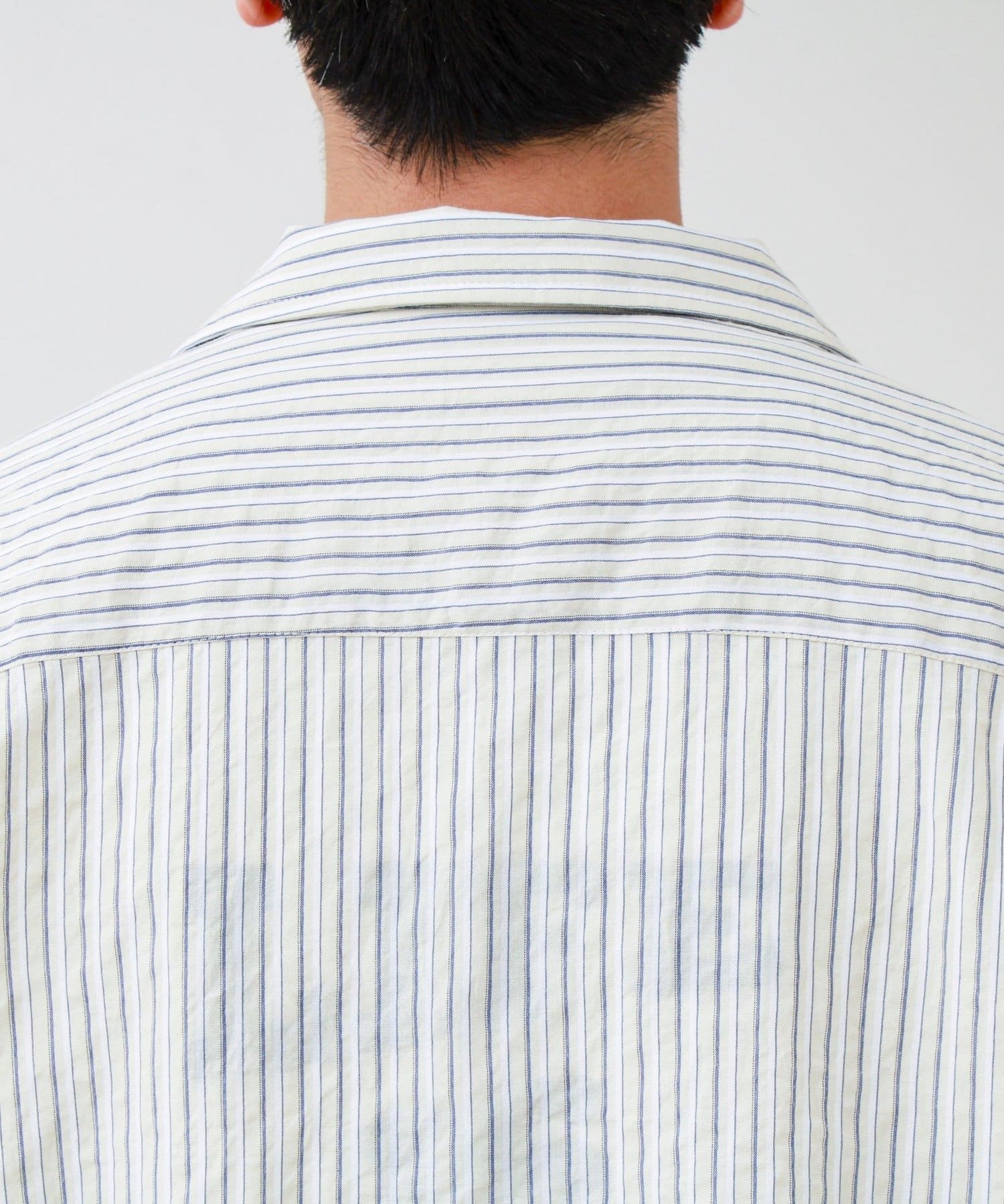 FREDY & GLOSTER(フレディ アンド グロスター) サッカーストライプバイアスポケット ショートスリーブシャツ