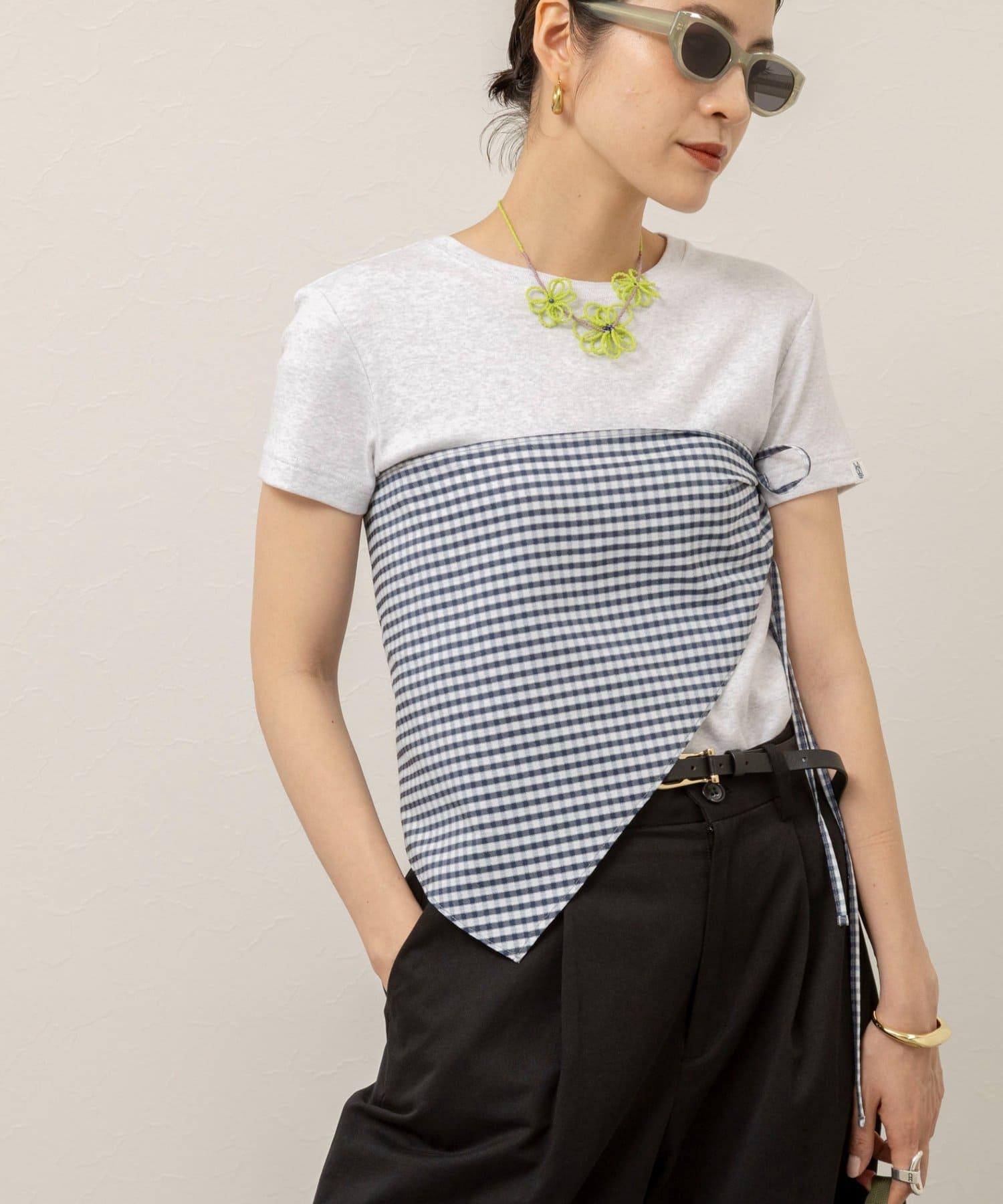 NOLLEY'S(ノーリーズ) 【MAQWEL/マクウェル】TRIANGLEチェックスカーフ