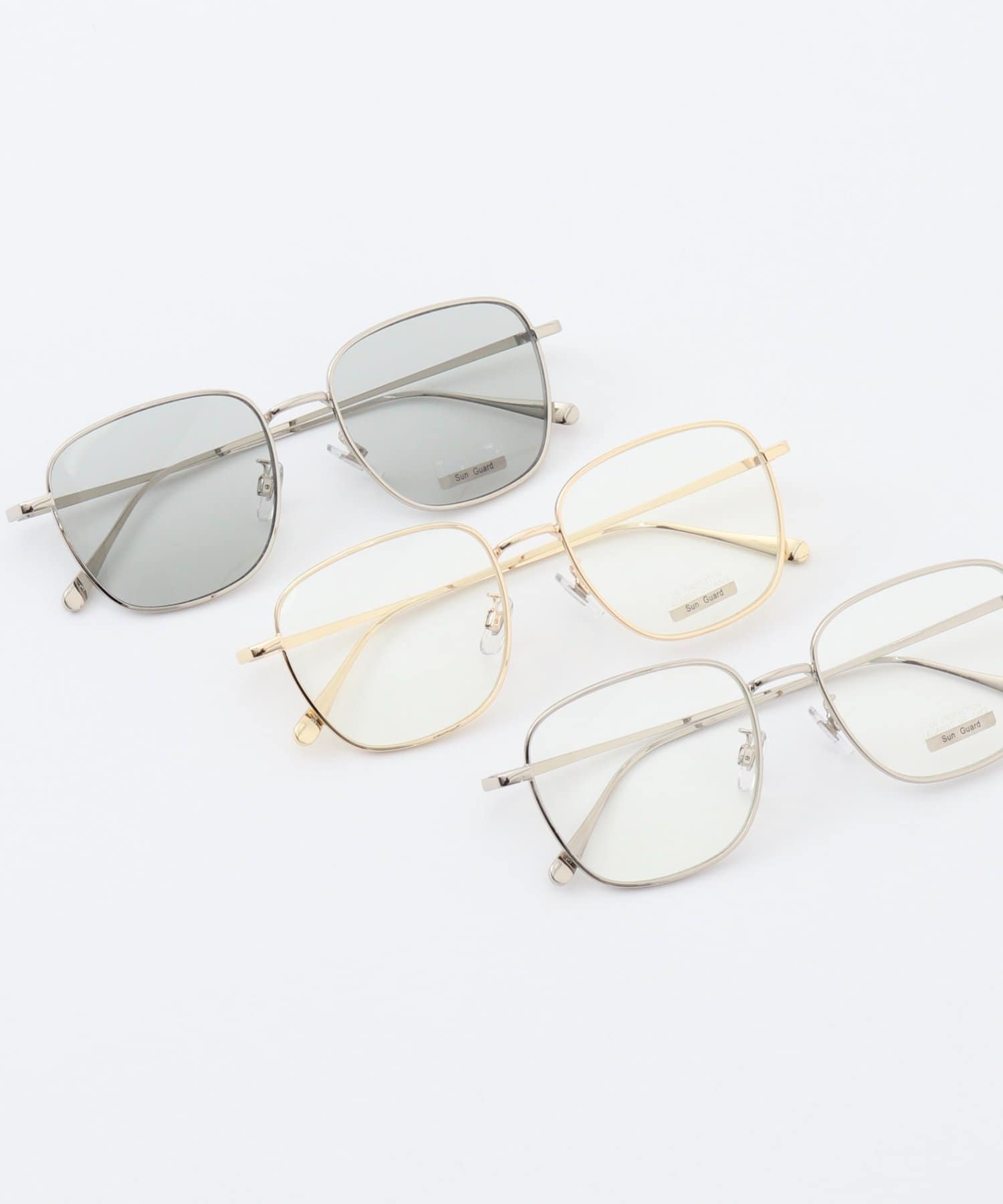 NOLLEY'S(ノーリーズ) スクエアメタルフレームサングラス