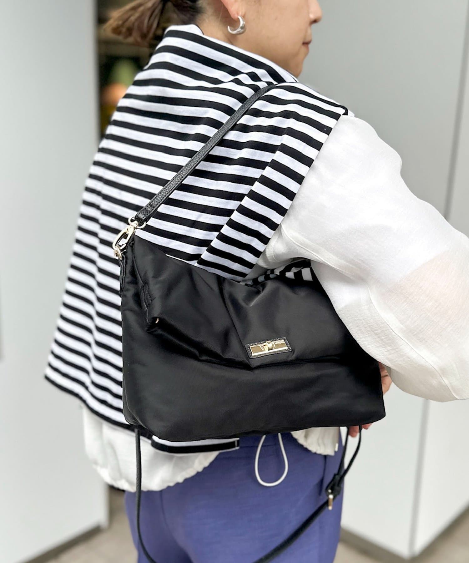 NOLLEY'S(ノーリーズ) HINERIナイロン4WAYミニショルダーバッグ