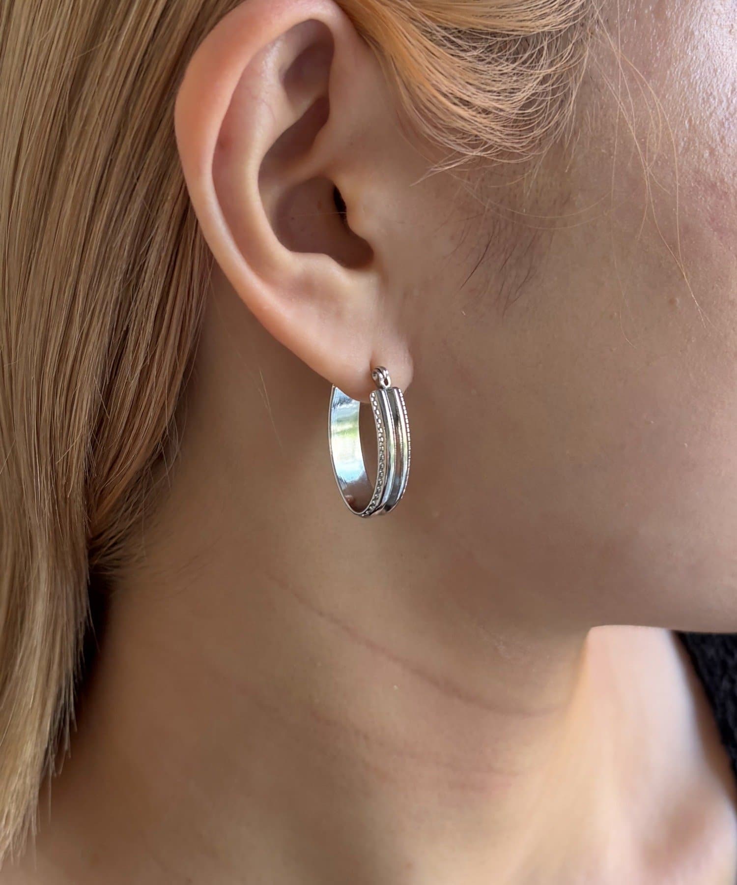 Lattice(ラティス) ＜ステンレス＞フープピアス