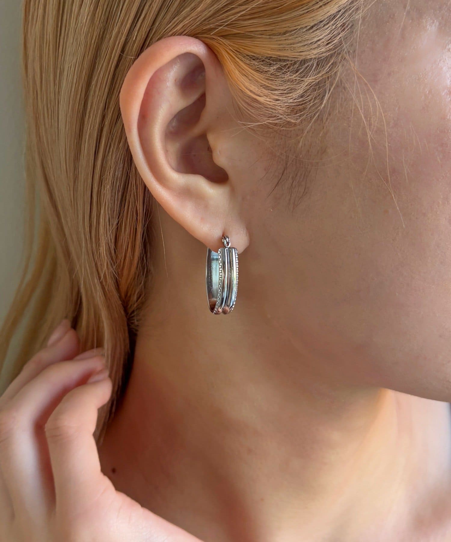 Lattice(ラティス) ＜ステンレス＞フープピアス