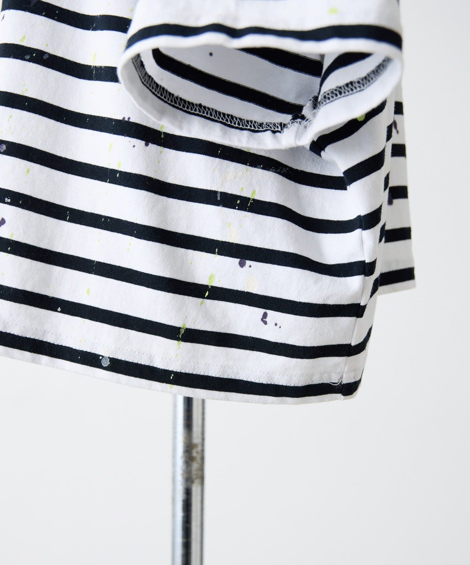 ear PAPILLONNER(イア パピヨネ) 《綿100％/リラックス》ペイントボーダーTシャツ【MONT KEMMEL×SUM1 STYLE】