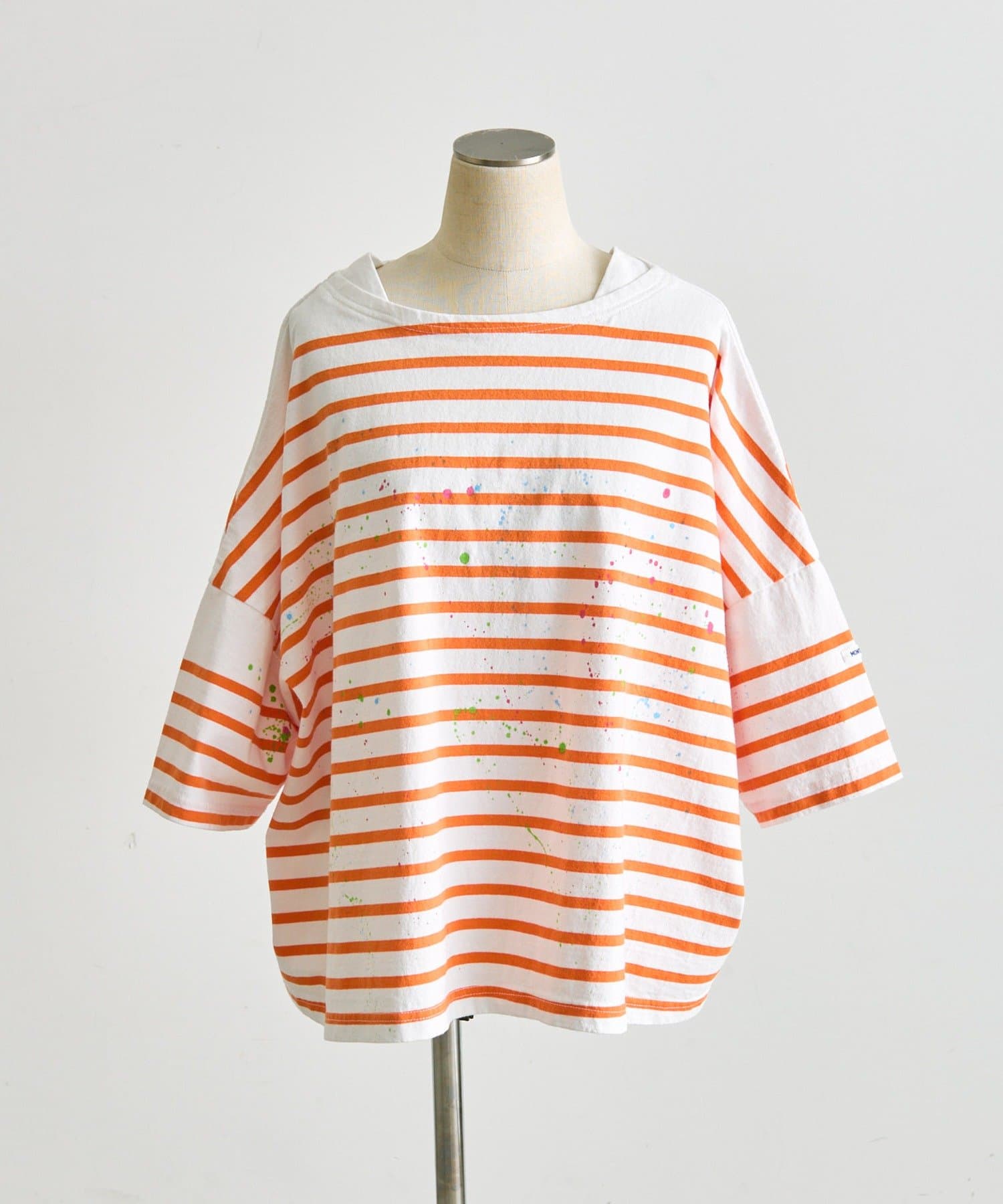 ear PAPILLONNER(イア パピヨネ) 《綿100％/リラックス》ペイントボーダーTシャツ【MONT KEMMEL×SUM1 STYLE】