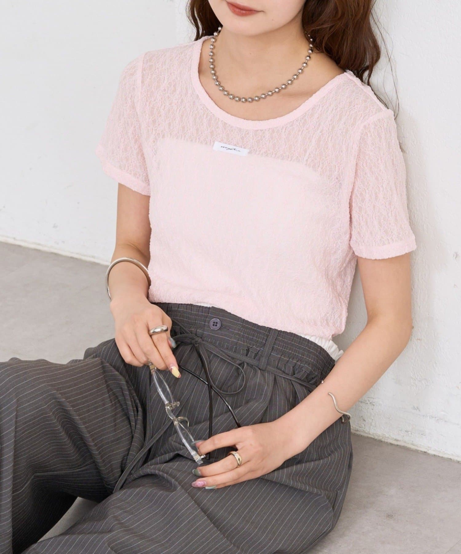 mystic(ミスティック) レースTシャツ