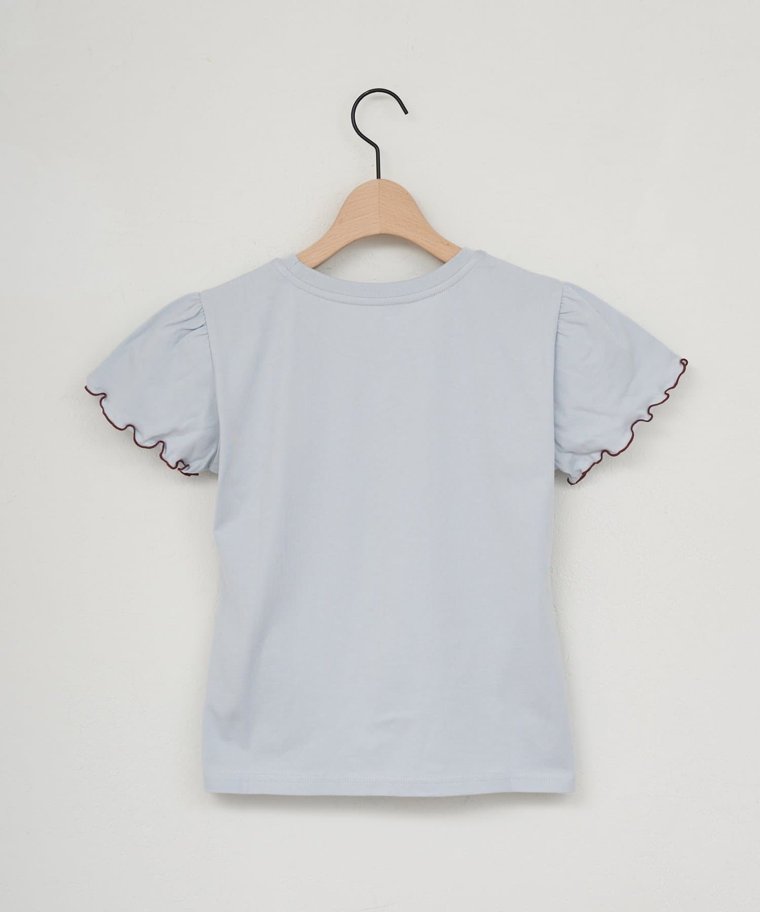 DISCOAT(ディスコート) 【umm.】肩ギャザーグラフィックTシャツ