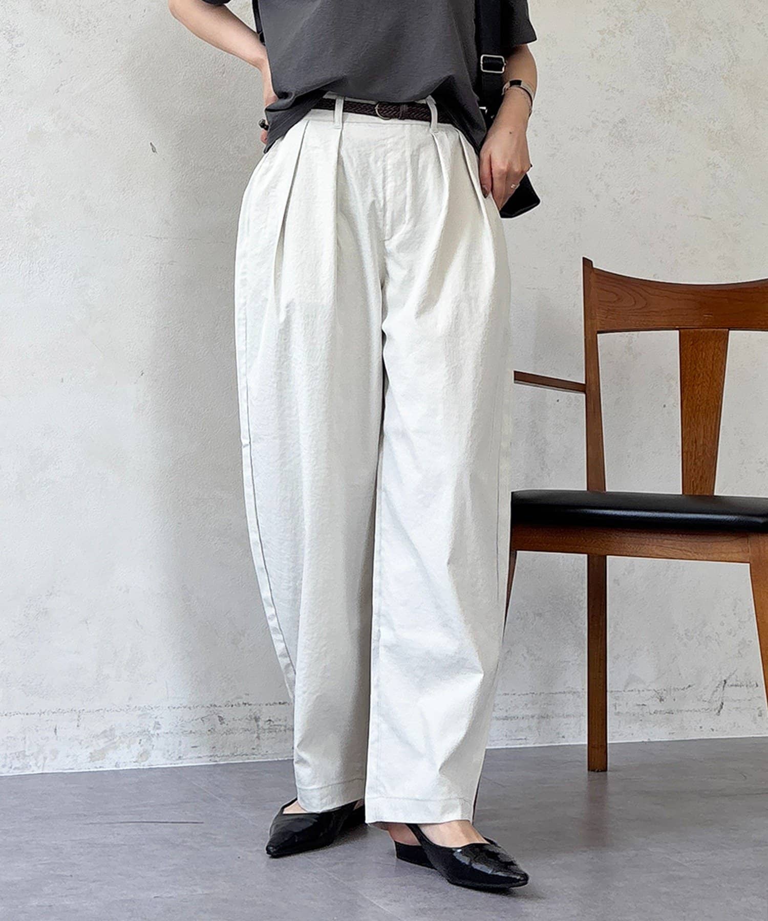 un dix cors(アンディコール) ストレッチコクーンパンツ