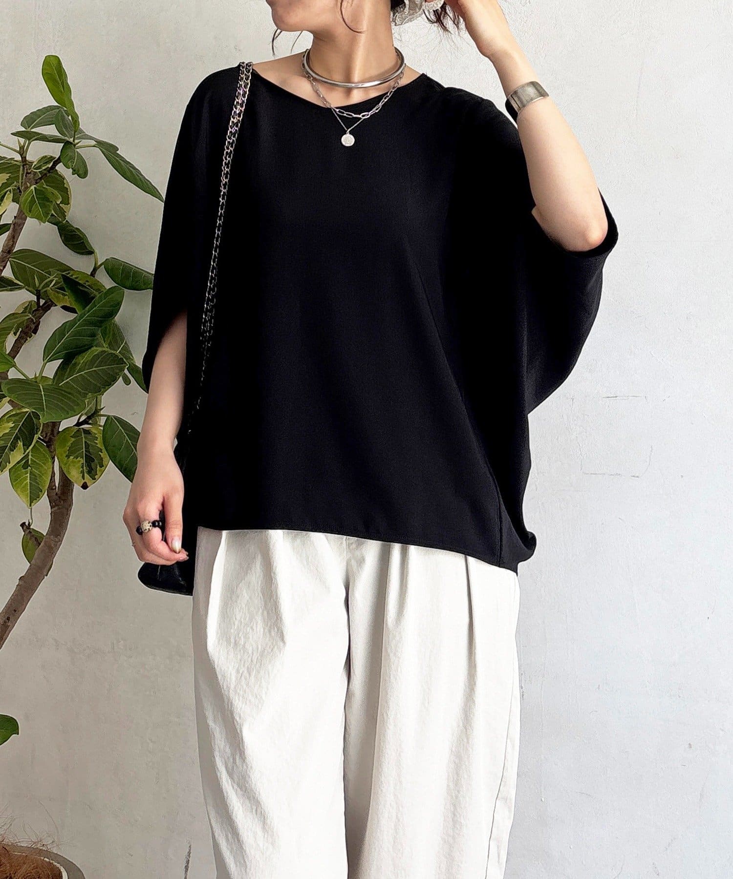 un dix cors(アンディコール) ワッシャーストレッチプルオーバー