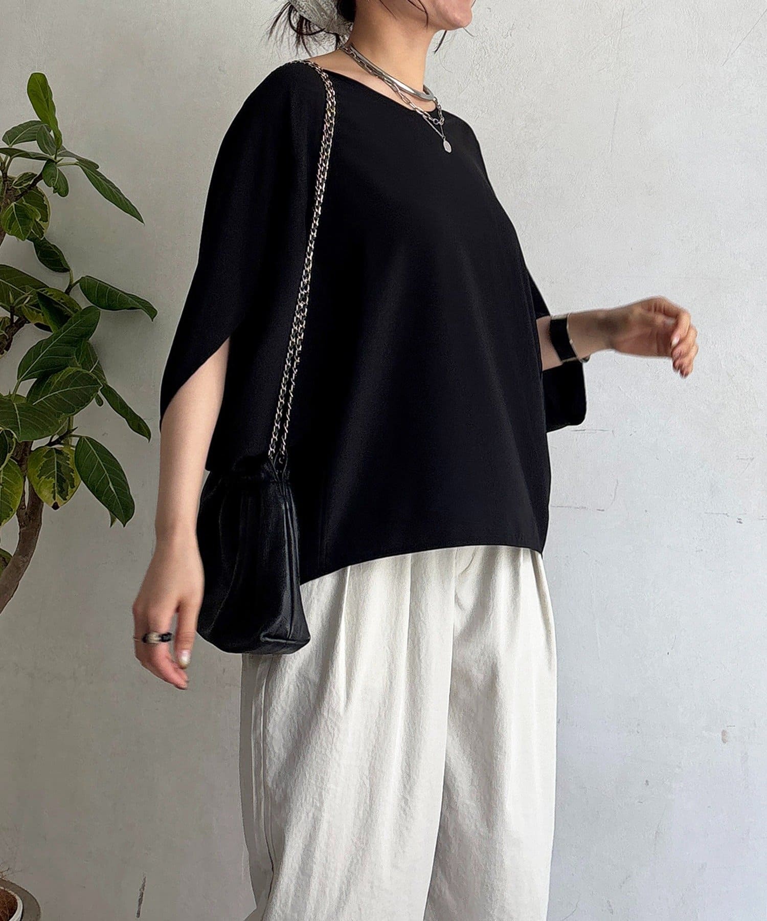 un dix cors(アンディコール) ワッシャーストレッチプルオーバー