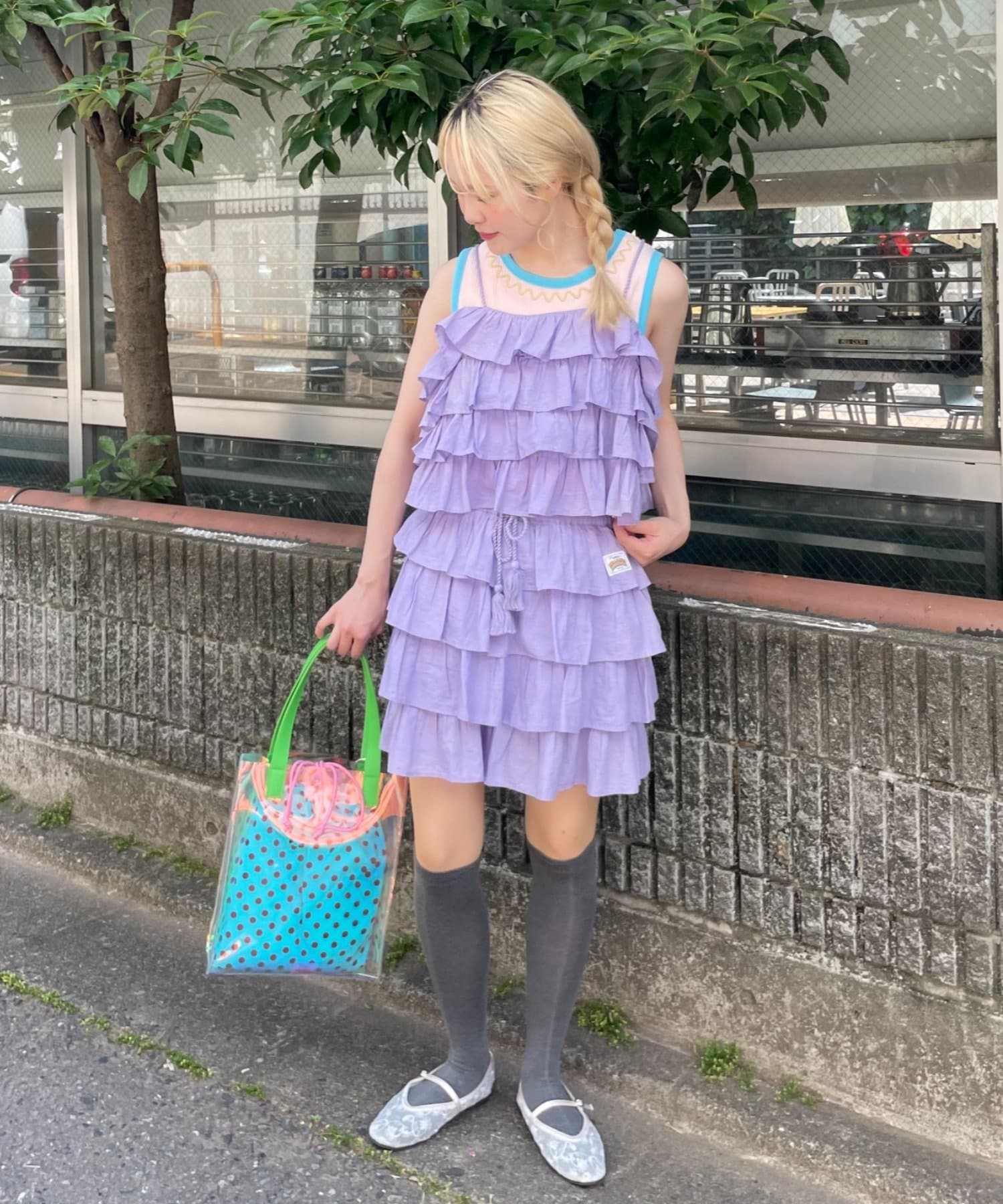 CIAOPANIC TYPY(チャオパニックティピー) 【HELLO.SANFRANCISCO/ハローサンフランシスコ】ロゴプリントうねうねリブタンク PAL CLOSET Rakuten Fashion &mall