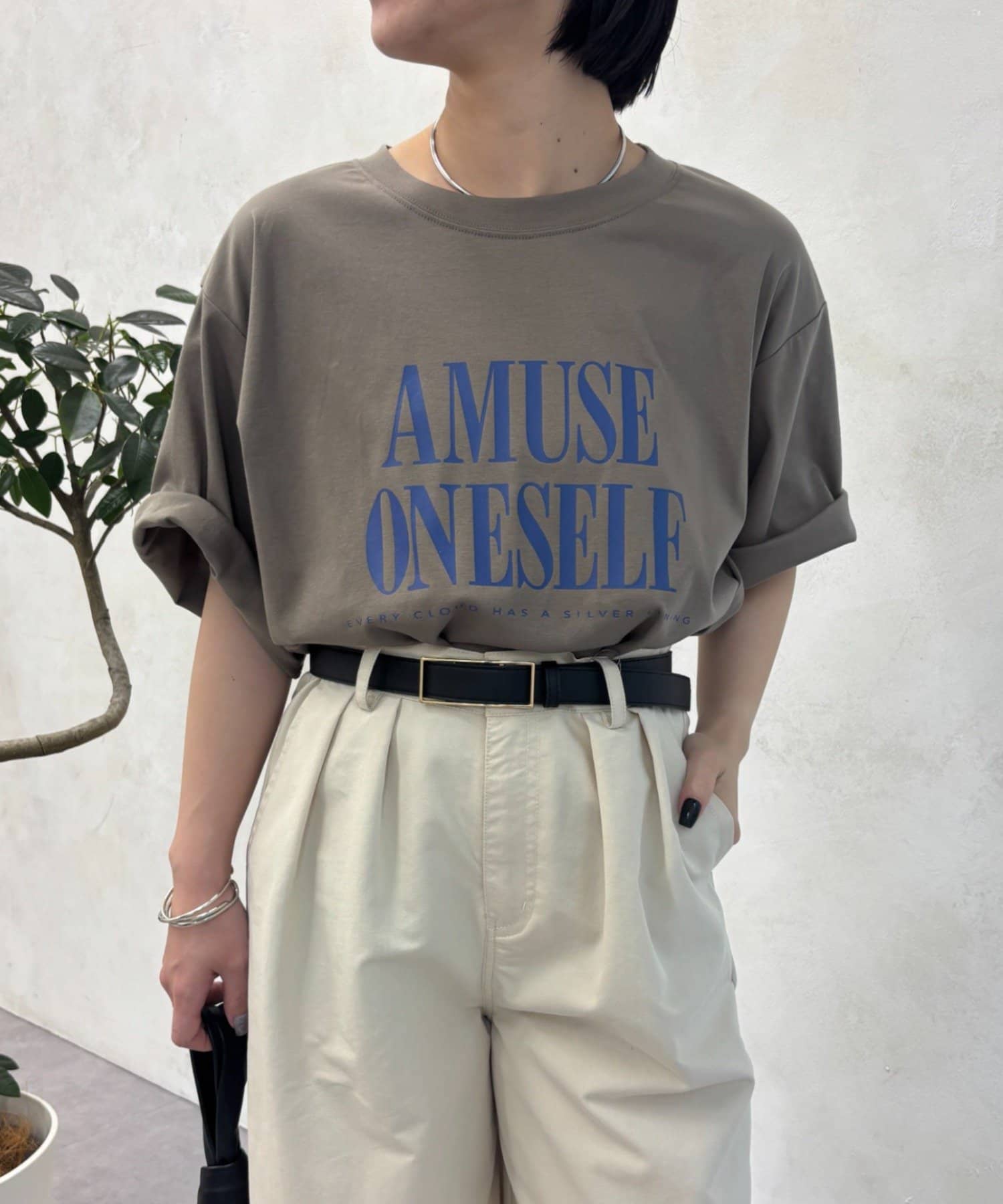 Jena　espace merveilleux(ジェナ　エスパスメルヴェイユ) 〈7/17インスタライブご紹介アイテム〉ロゴスムースTシャツ