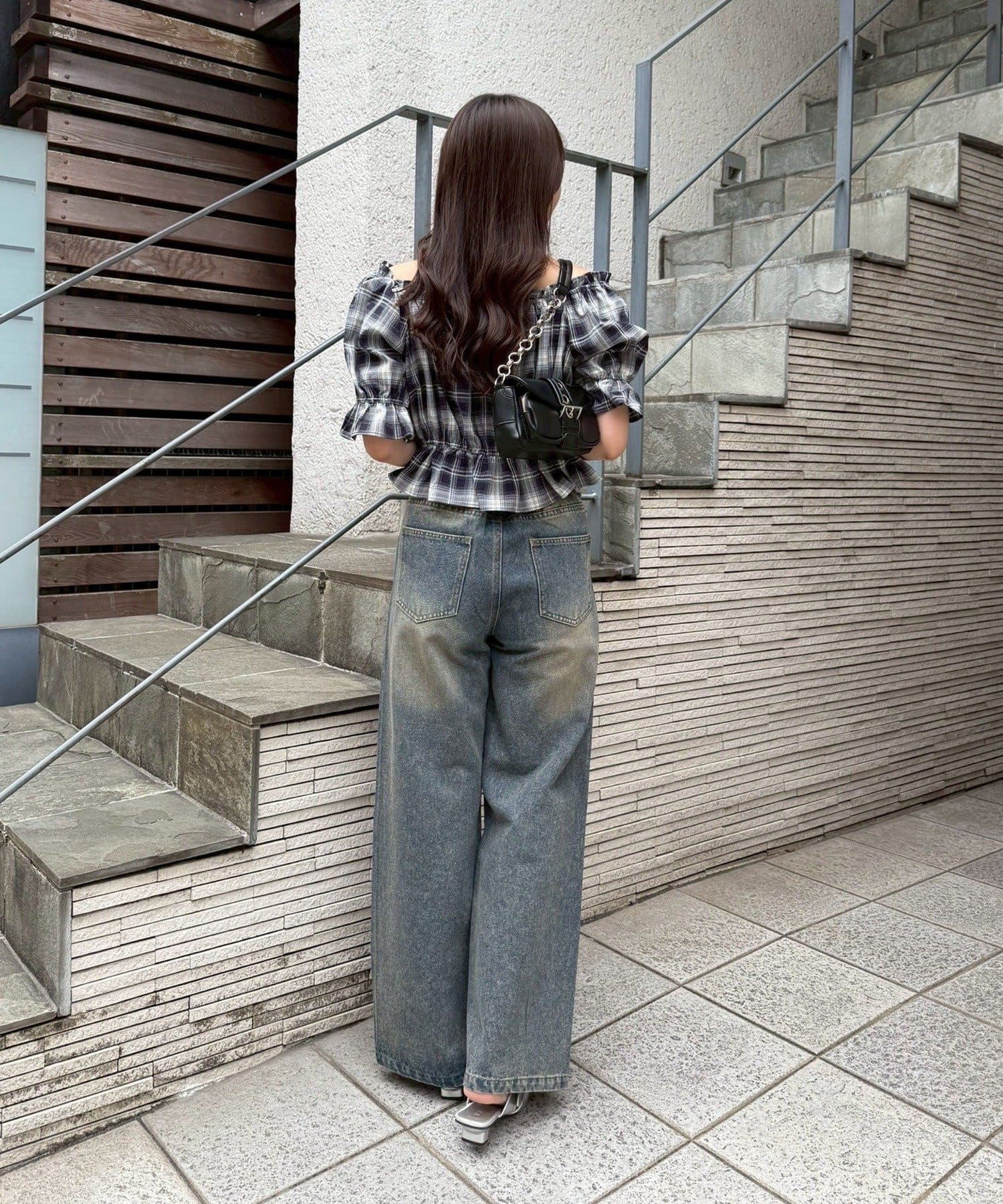 NICE CLAUP / OLIVE des OLIVE OUTLET(ナイスクラップ  / オリーブ デ オリーブ アウトレット) 【continuer】プリーツリボン付半袖ブラウス