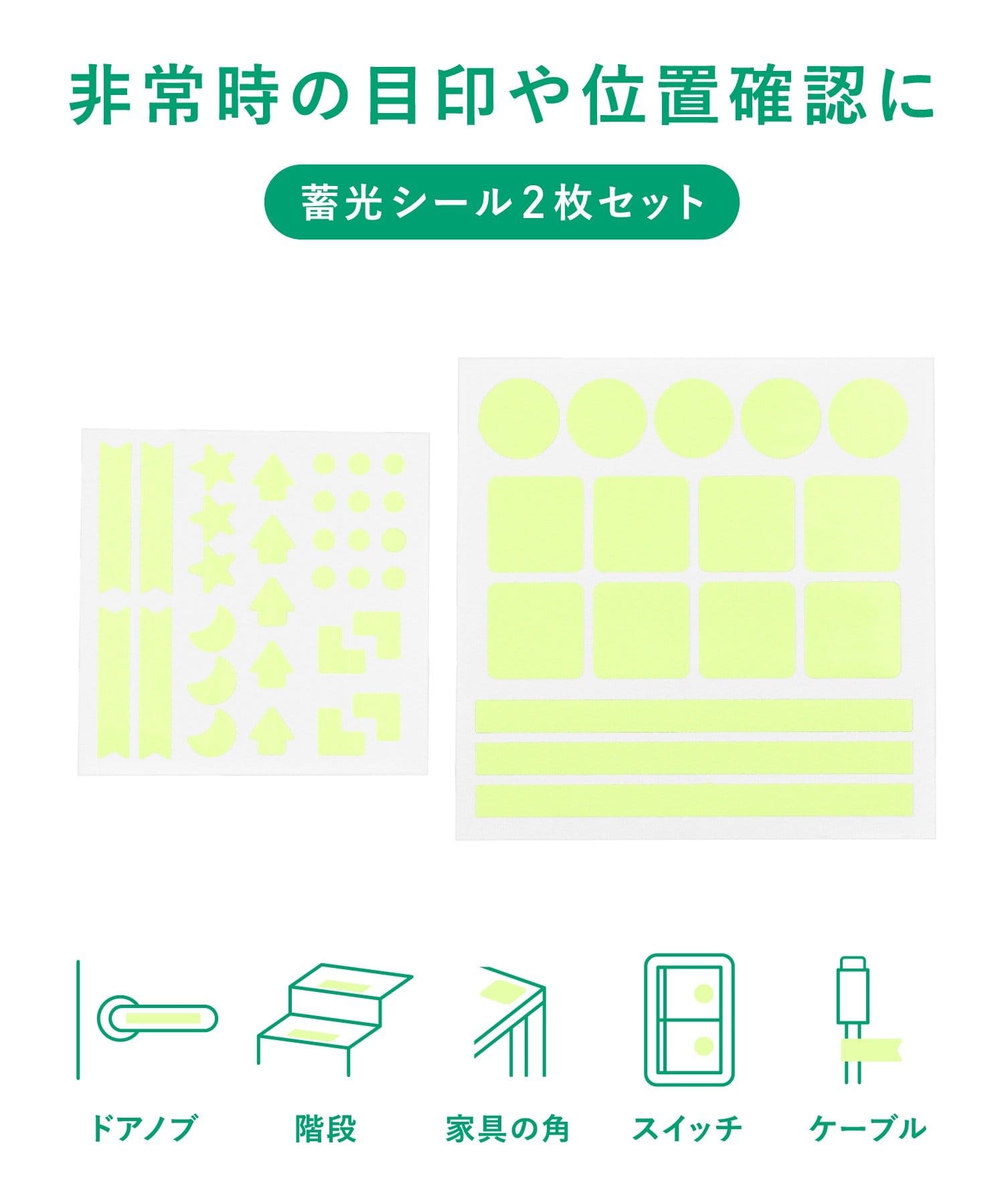 3COINS(スリーコインズ) 蓄光シール 2枚SET／SOBANI