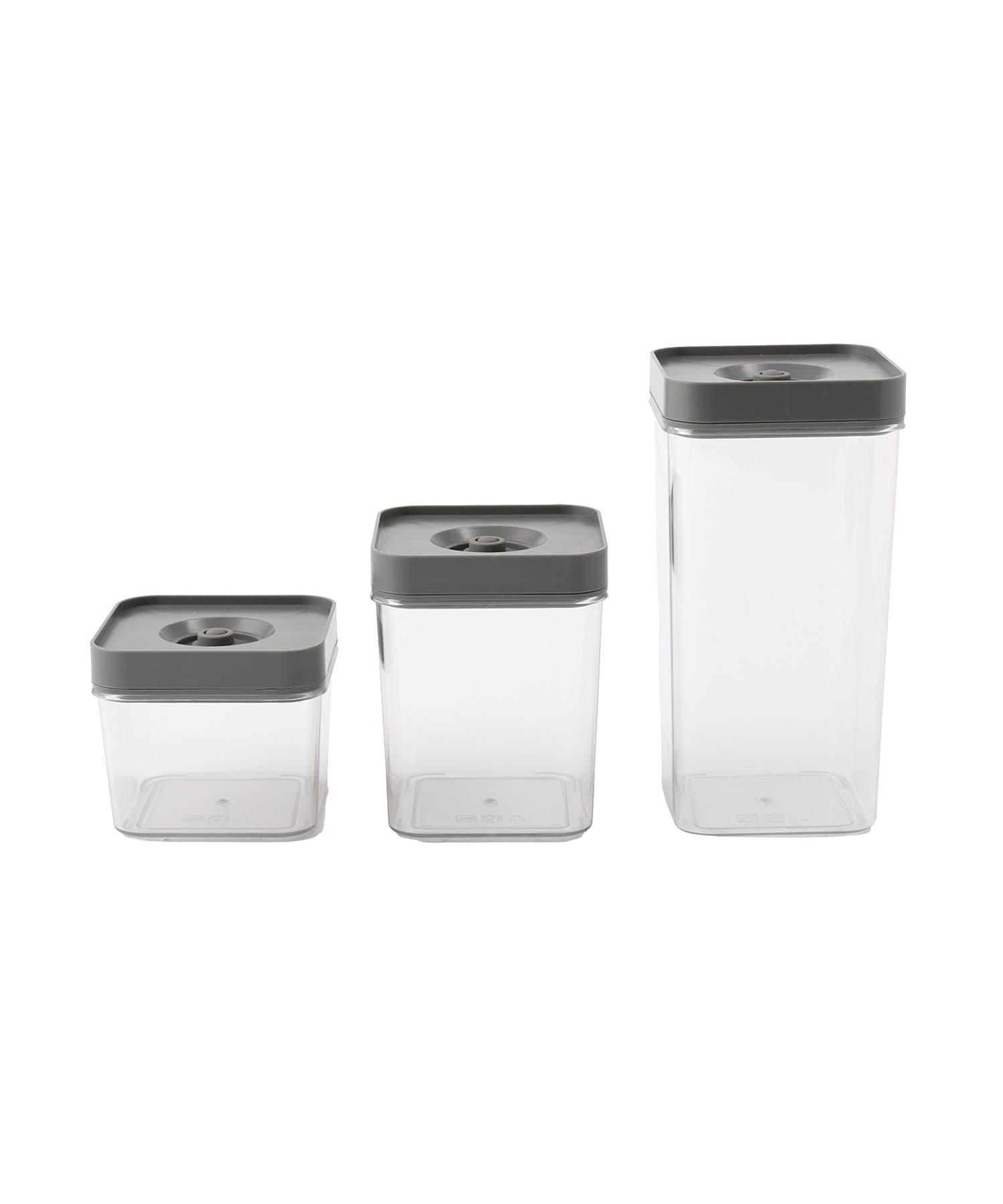 3COINS(スリーコインズ) 真空保存容器：M（700ml）／KITINTO