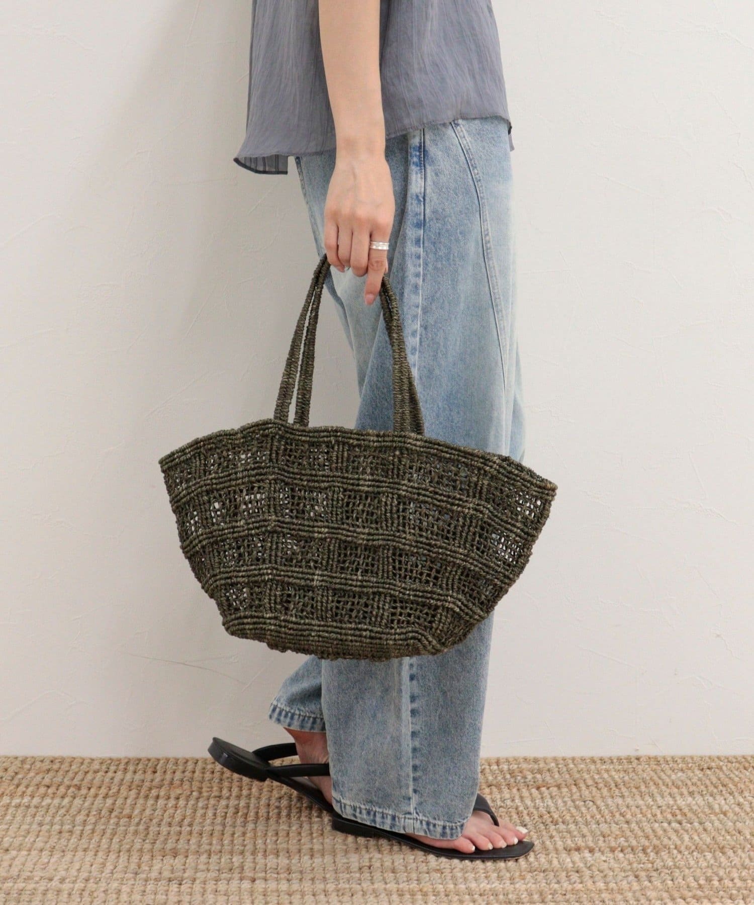 FREDY & GLOSTER(フレディ アンド グロスター) 【BAGMATI/バグマティ】格子編みアバカトートバッグ