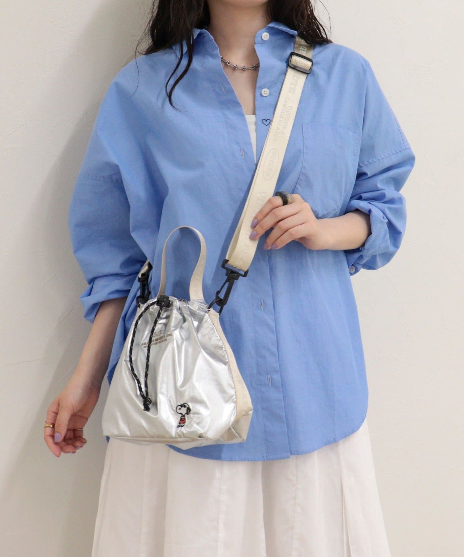 FREDY & GLOSTER(フレディ アンド グロスター) 【PEANUTS/ピーナッツ】撥水巾着ショルダーバッグ