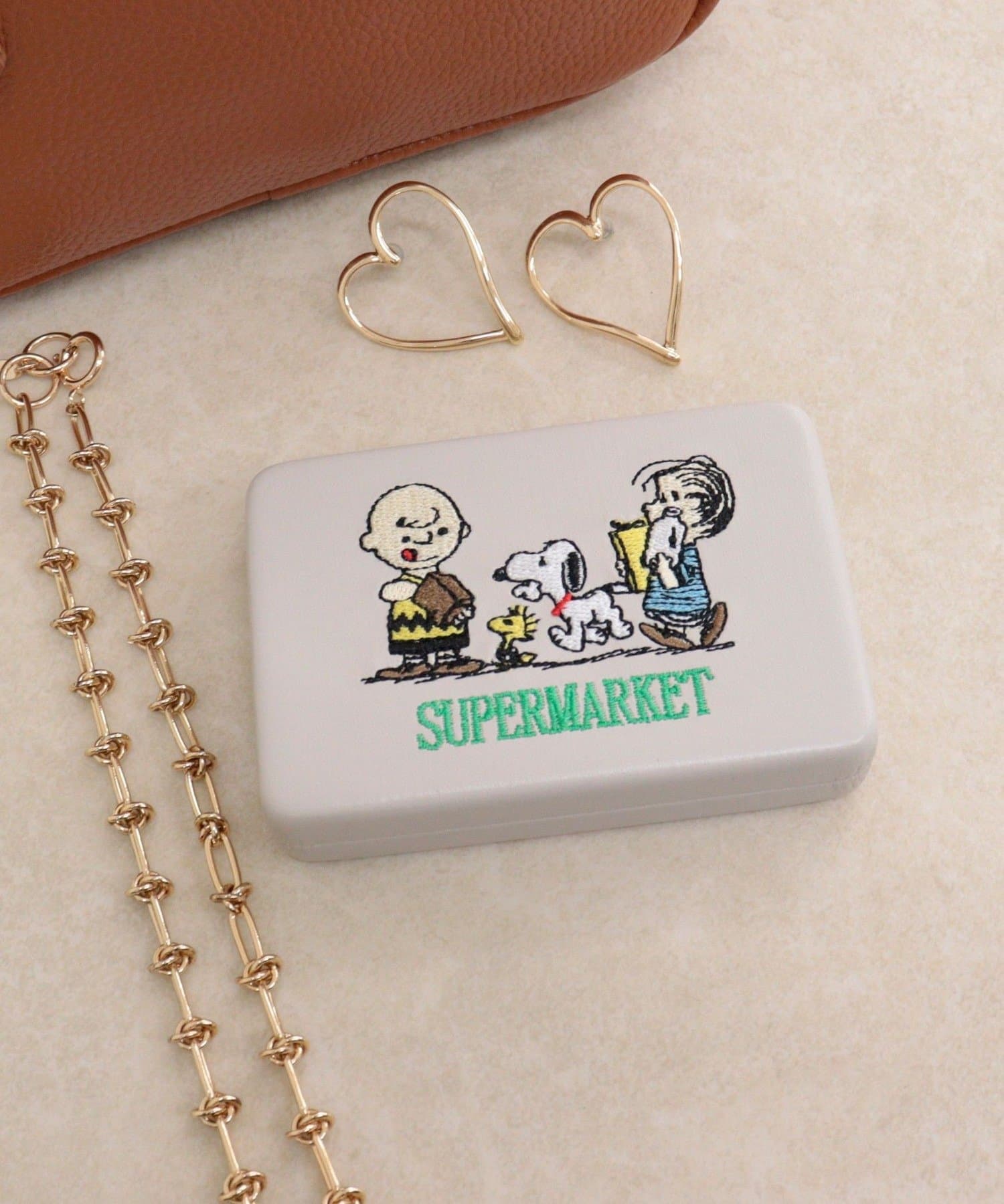 FREDY & GLOSTER(フレディ アンド グロスター) 【PEANUTS/ピーナッツ】スクエアミラーケース