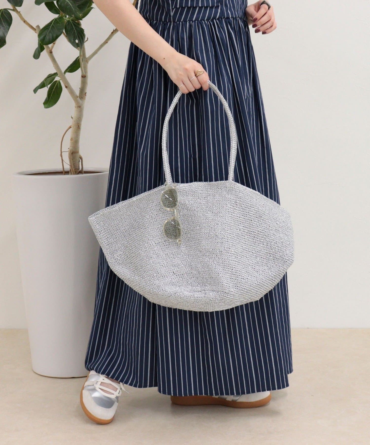 FREDY & GLOSTER(フレディ アンド グロスター) 【BAGMATI/バグマティ】ラメコードフレアトートバッグ