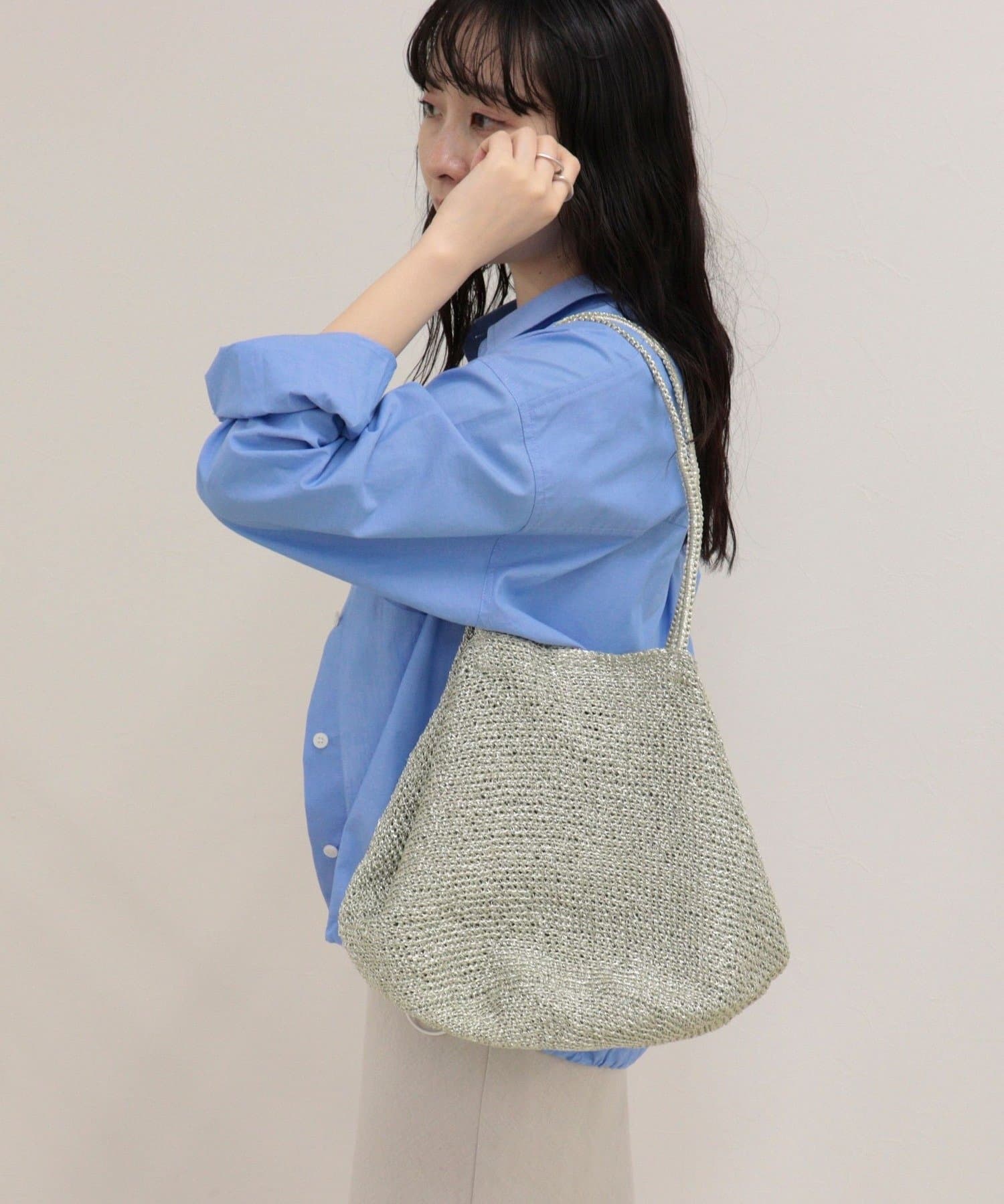 FREDY & GLOSTER(フレディ アンド グロスター) 【BAGMATI/バグマティ】ラメコードフレアトートバッグ