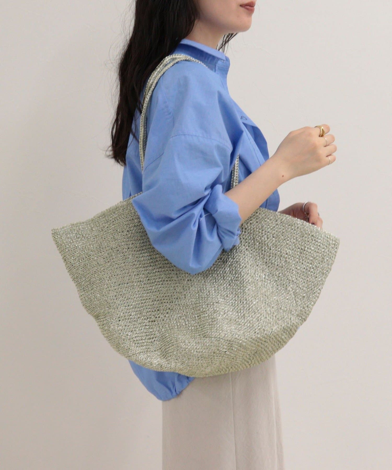 FREDY & GLOSTER(フレディ アンド グロスター) 【BAGMATI/バグマティ】ラメコードフレアトートバッグ