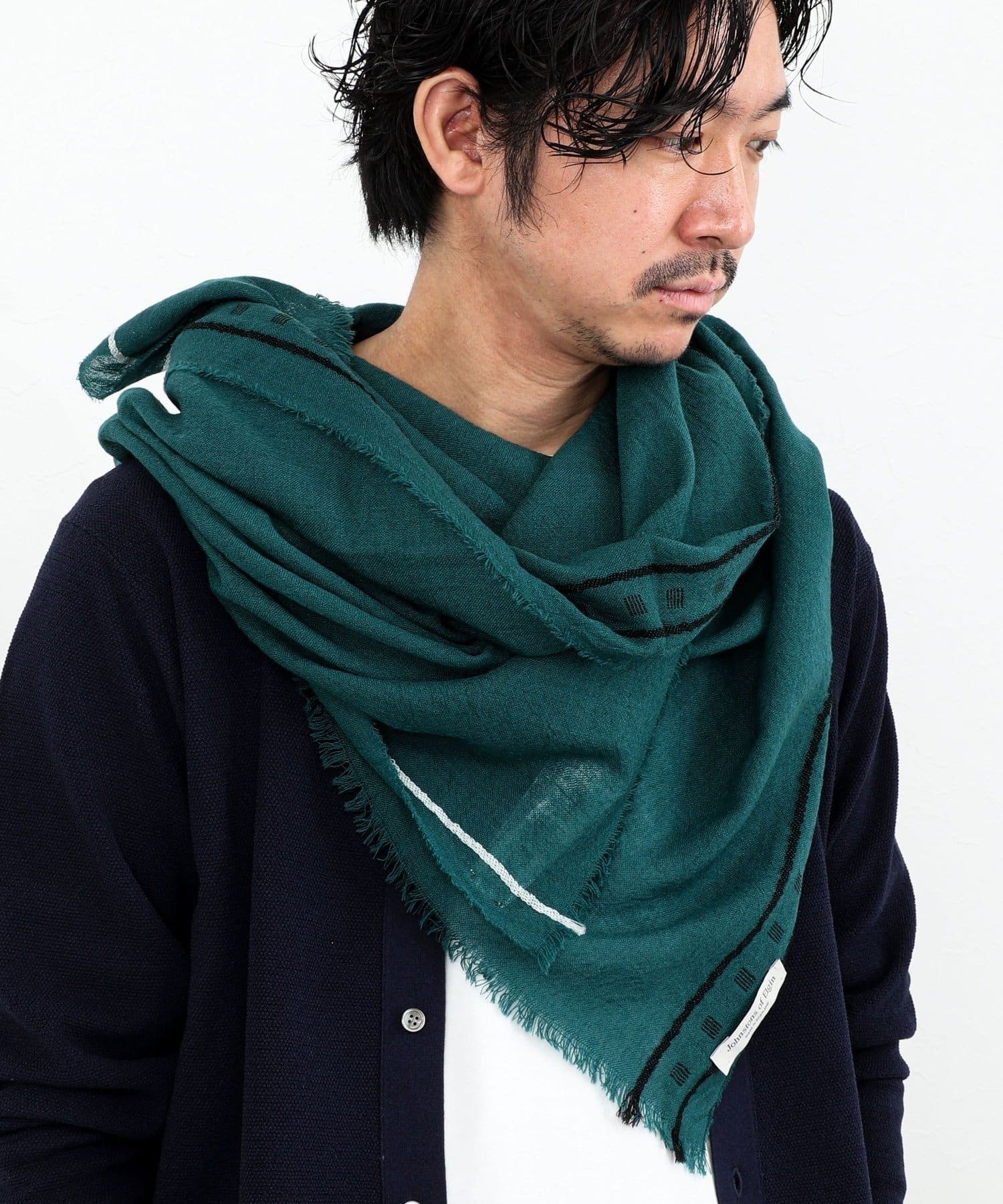 NOLLEY'S(ノーリーズ) 【Johnstons of Elgin】Cyrus Scarf 70