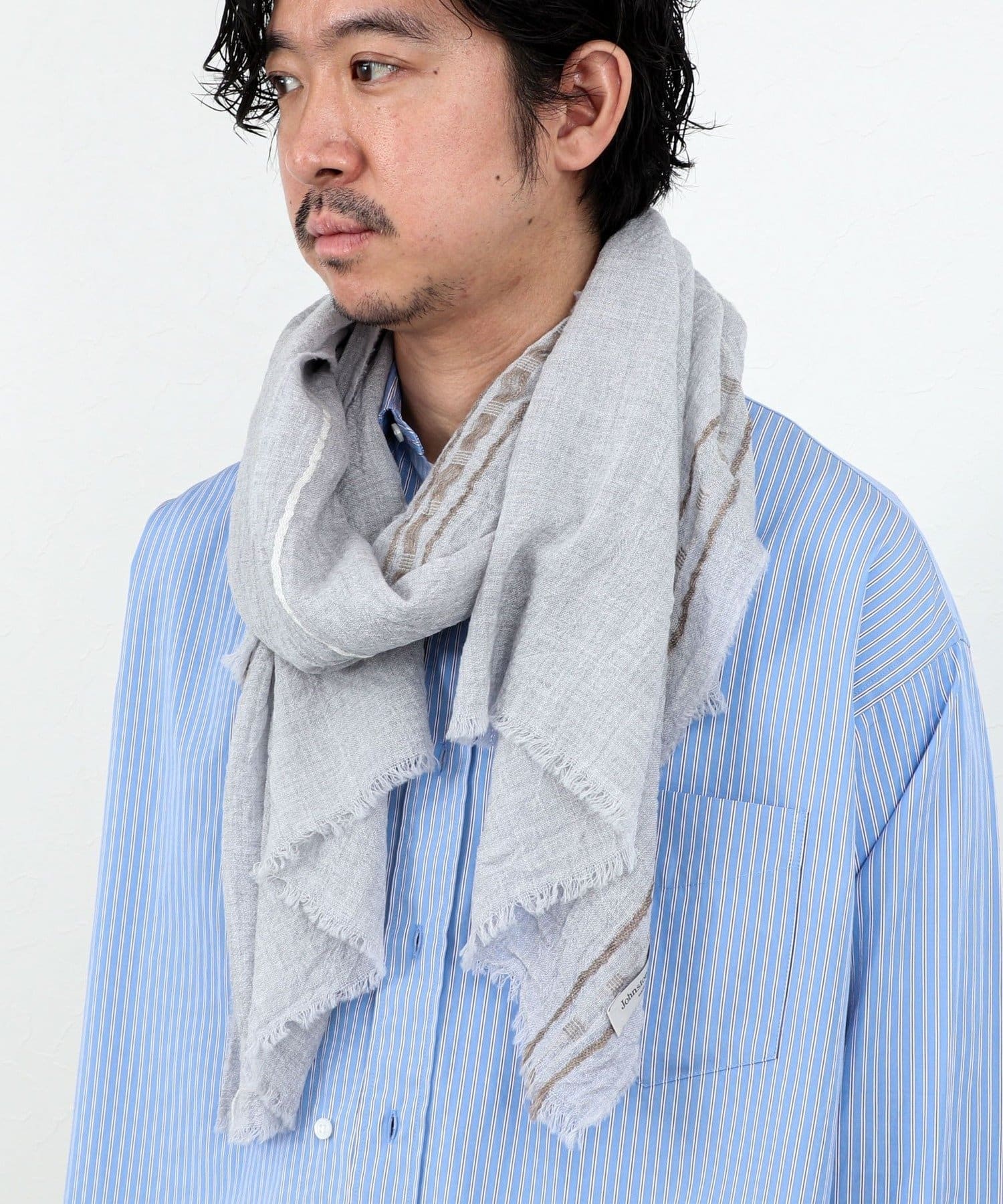 NOLLEY'S(ノーリーズ) 【Johnstons of Elgin】Cyrus Scarf 70