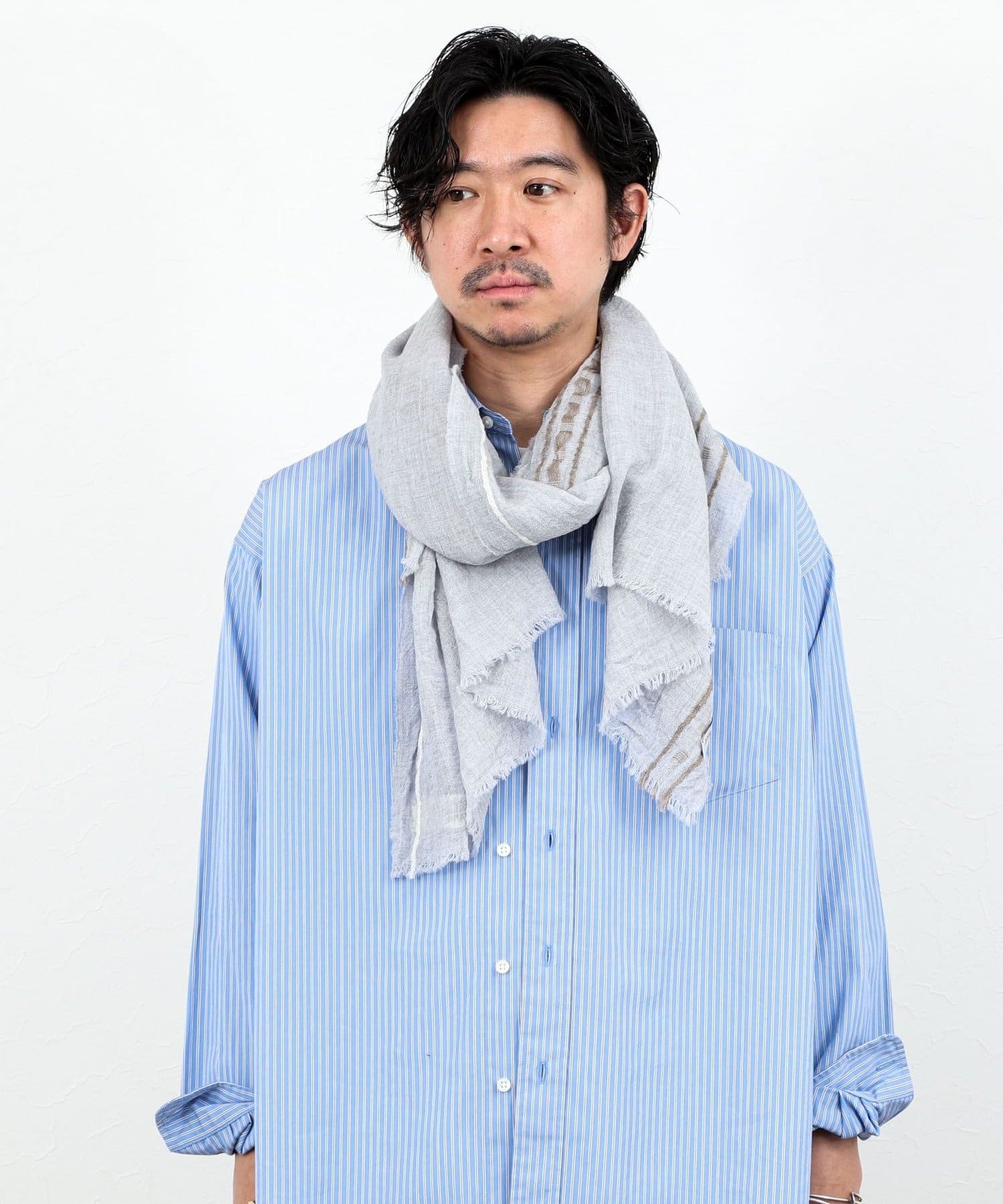NOLLEY'S(ノーリーズ) 【Johnstons of Elgin】Cyrus Scarf 70