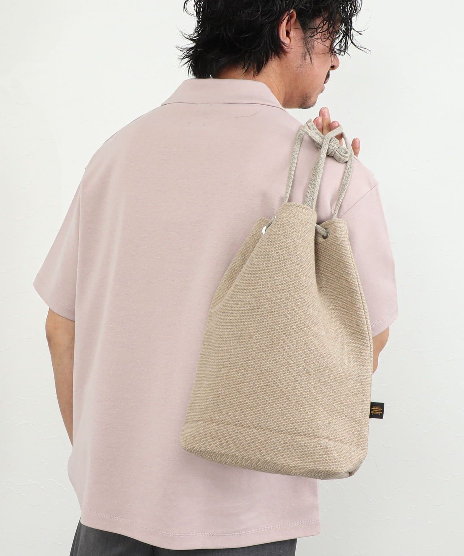 NOLLEY'S(ノーリーズ) 【BATONER】LINEN COTTON CANVAS KNIT BAG