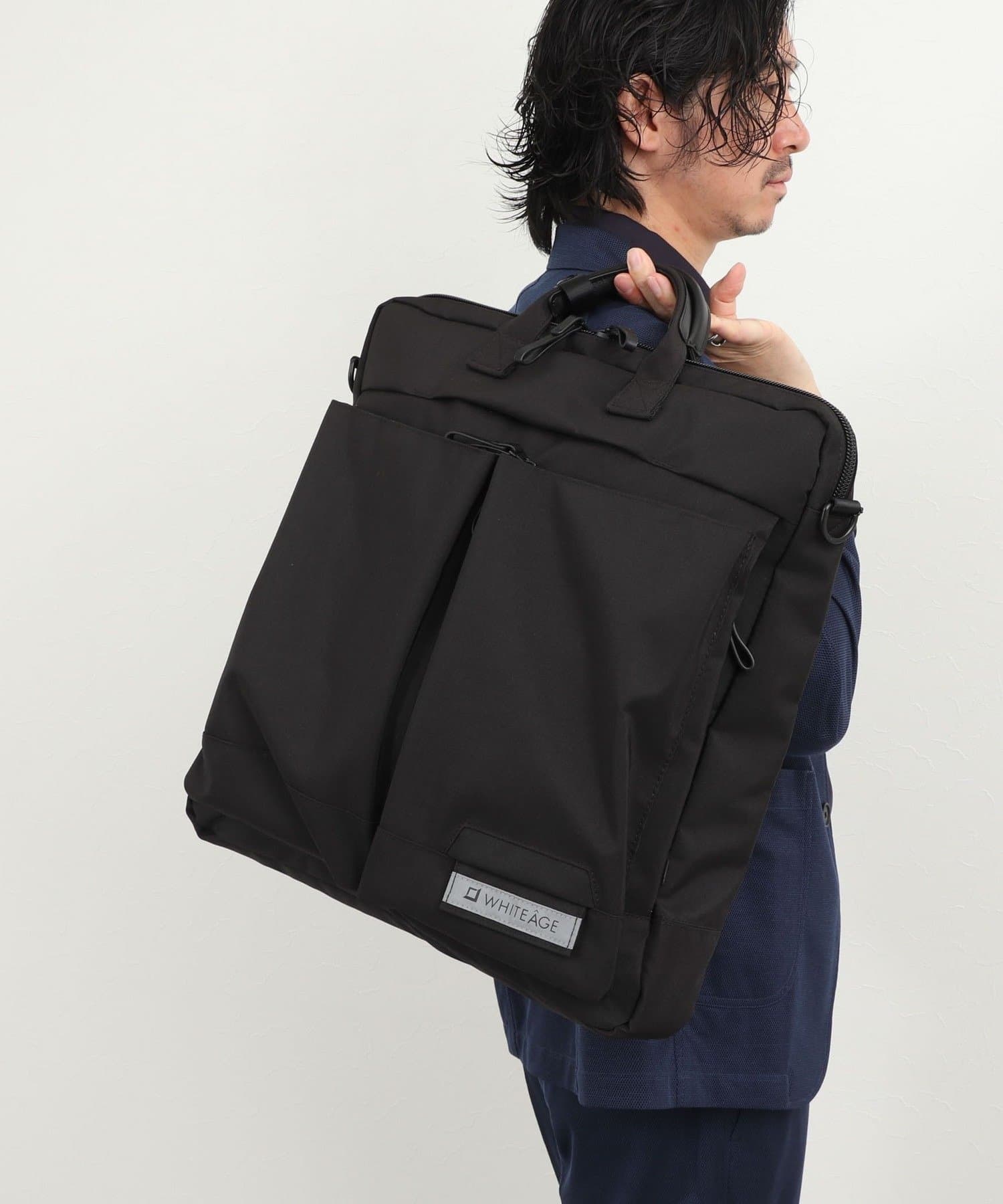 NOLLEY'S(ノーリーズ) 【WHITEAGE/ホワイタージュ】MOD.NAVY Helmet Bag L