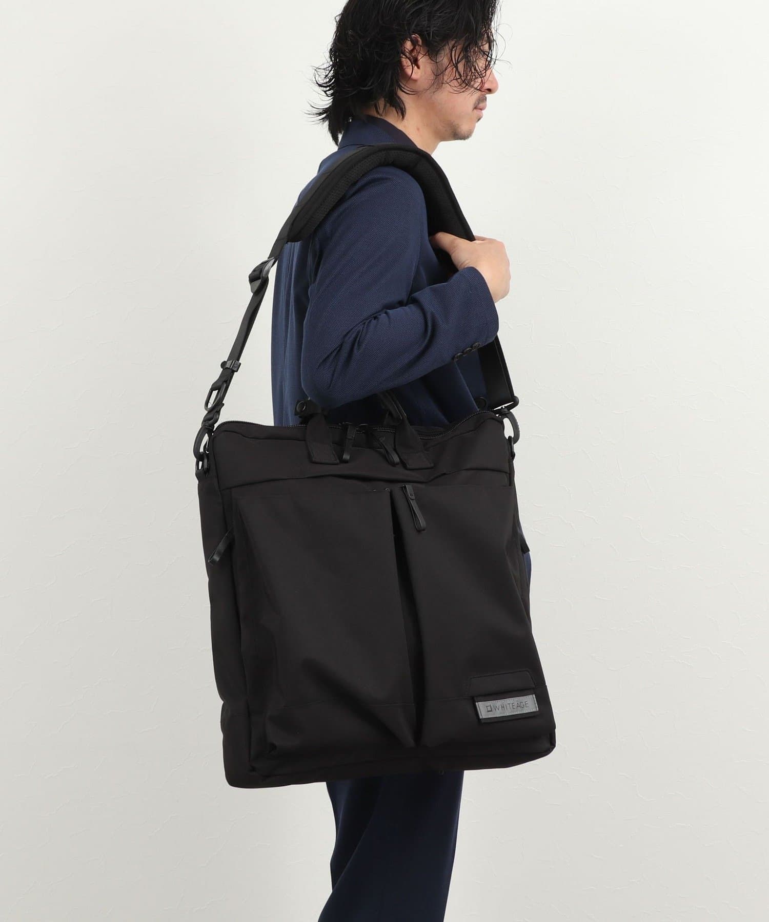 NOLLEY'S(ノーリーズ) 【WHITEAGE/ホワイタージュ】MOD.NAVY Helmet Bag L