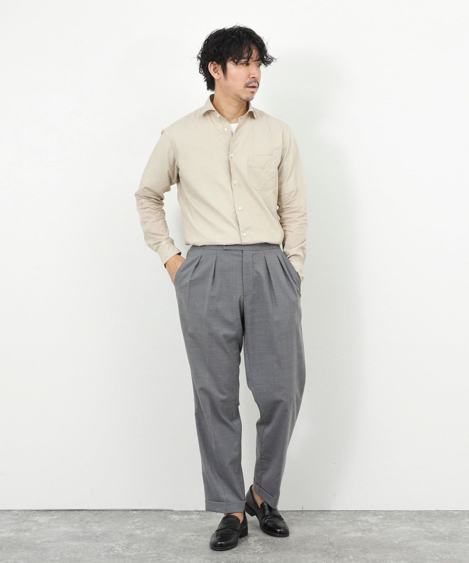 NOLLEY'S(ノーリーズ) 《ビジカジ対応》カッタウェイシャツ 26SS