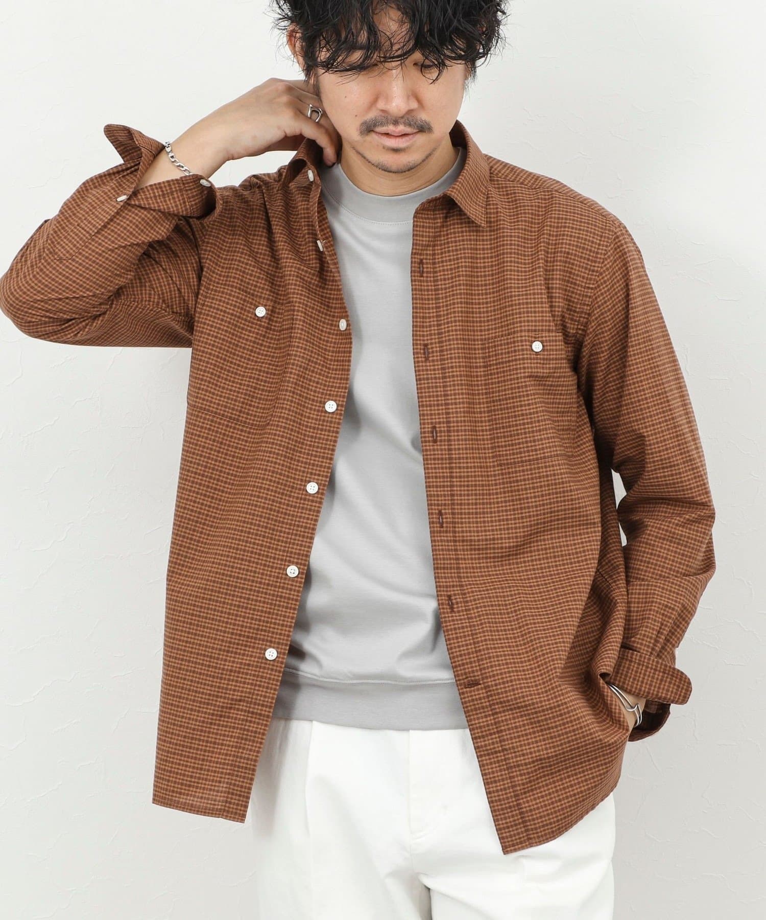 NOLLEY'S(ノーリーズ) ダブルポケットオーバーシャツ 26SS