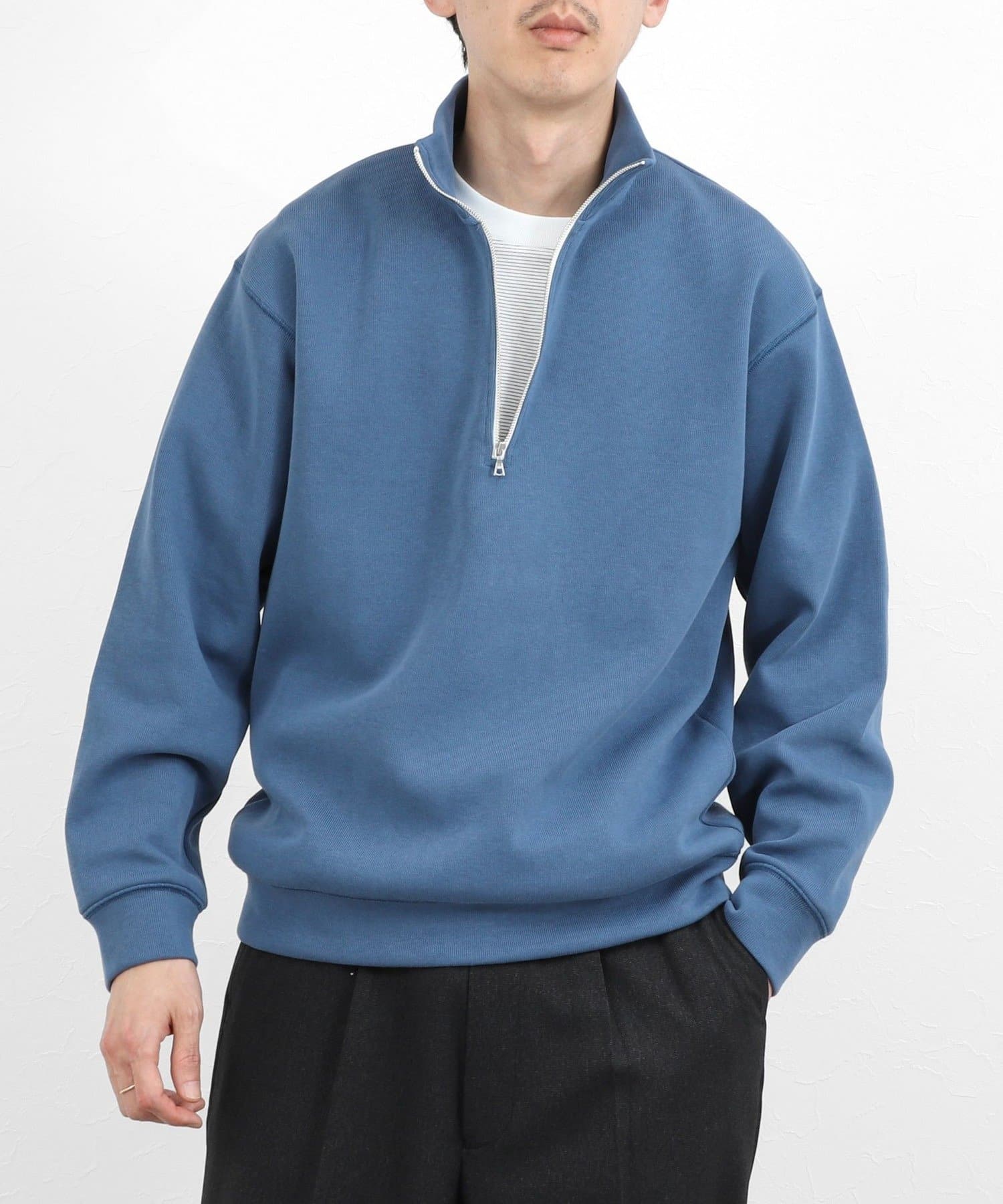 リブダンボール スタンドハーフZip 26SS | NOLLEY'S(ノーリーズ)メンズ